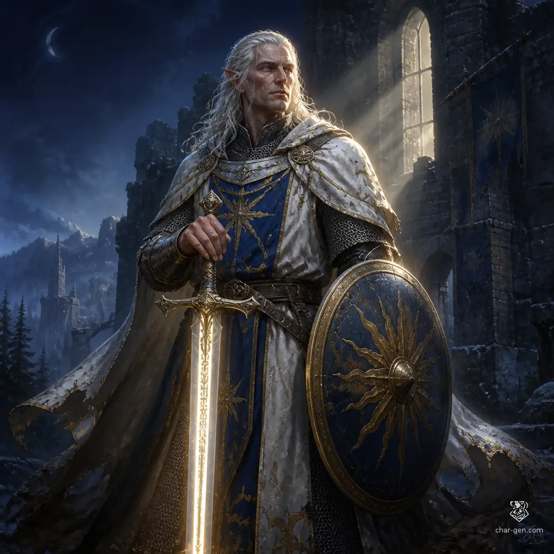 Vaeltharion Starwatcher - AI-generated fantasy Character