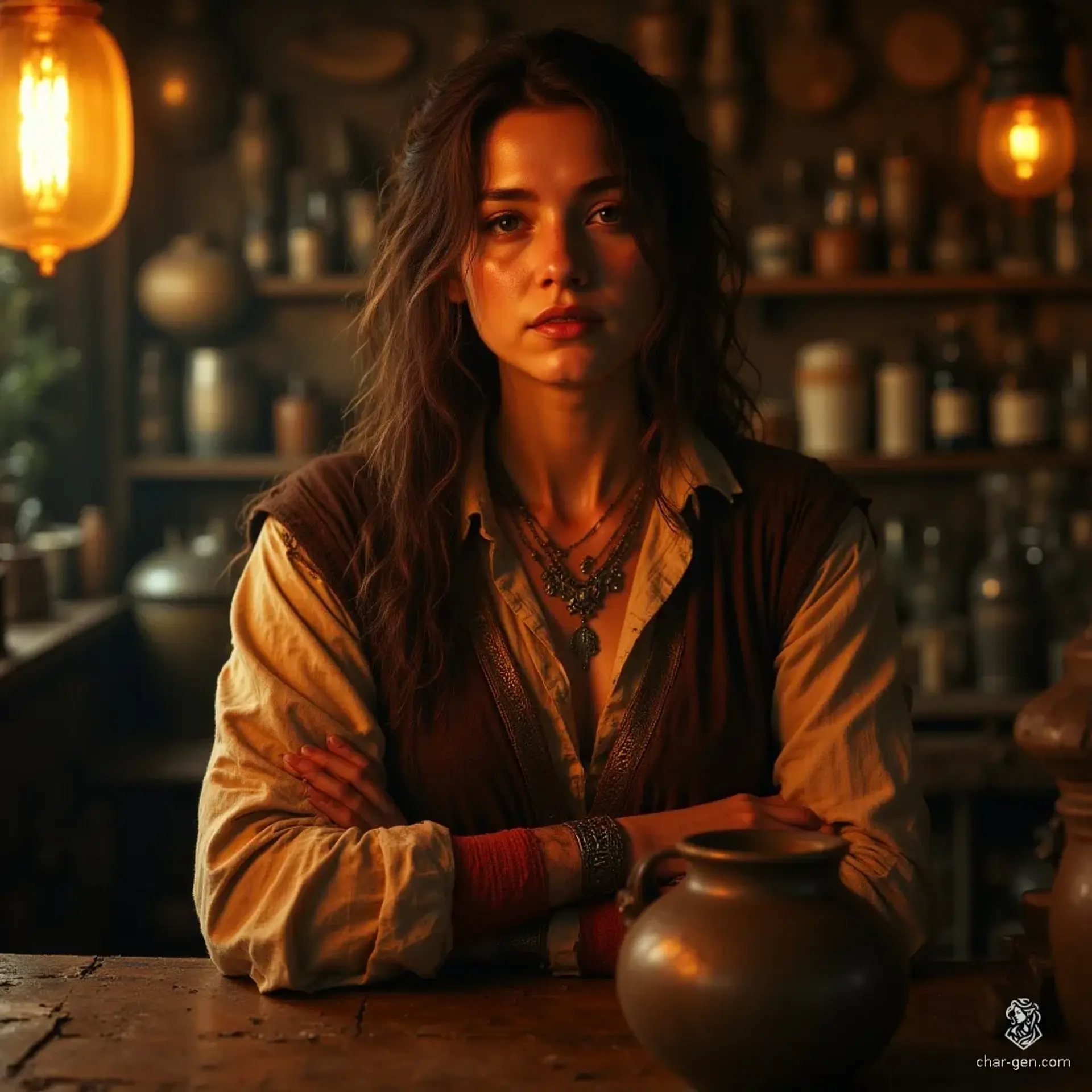 The Silent Pine - AI-generated fantasy Tavern
