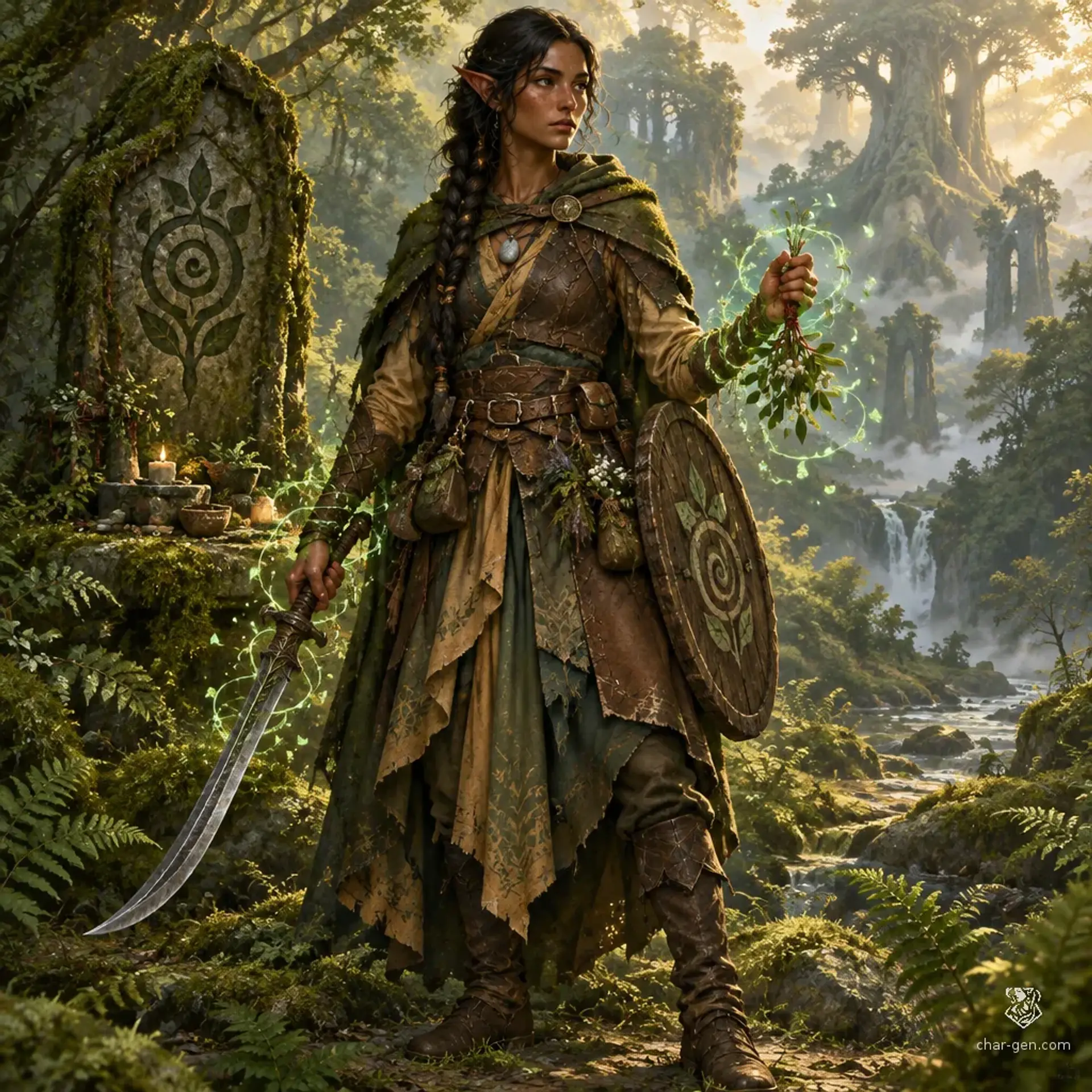 Sahra Tevani - AI-generated fantasy Character