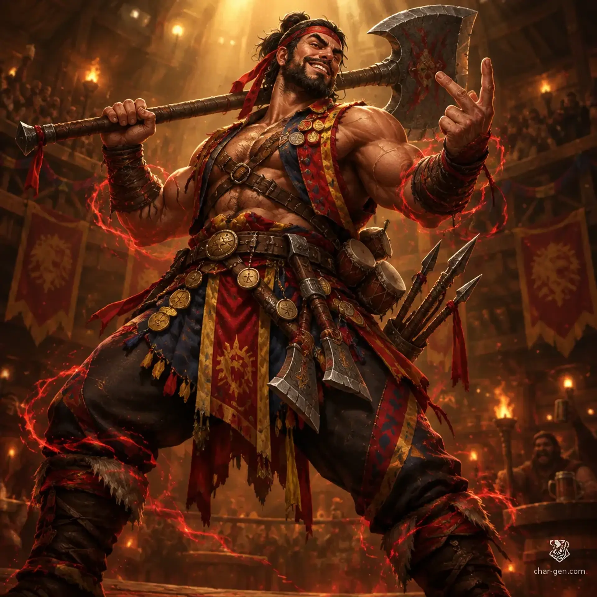 Buster Hymen - AI-generated fantasy Character