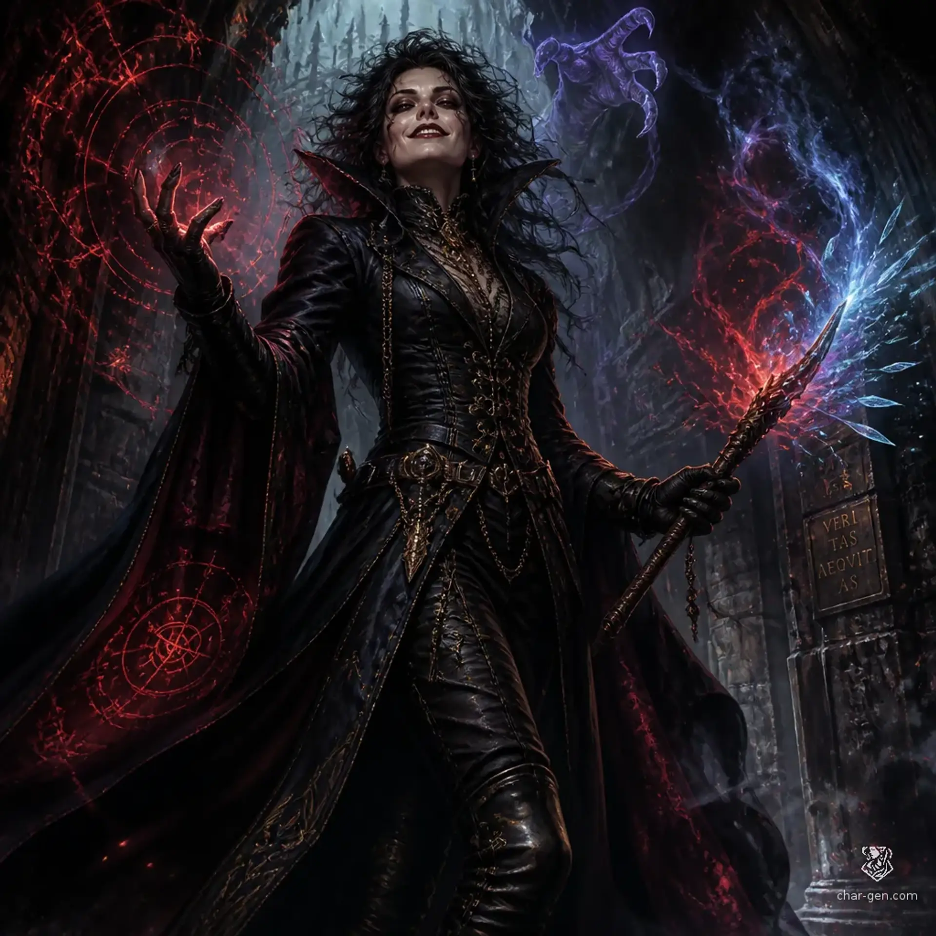 Bellatrix Lestrange - AI-generated fantasy Character