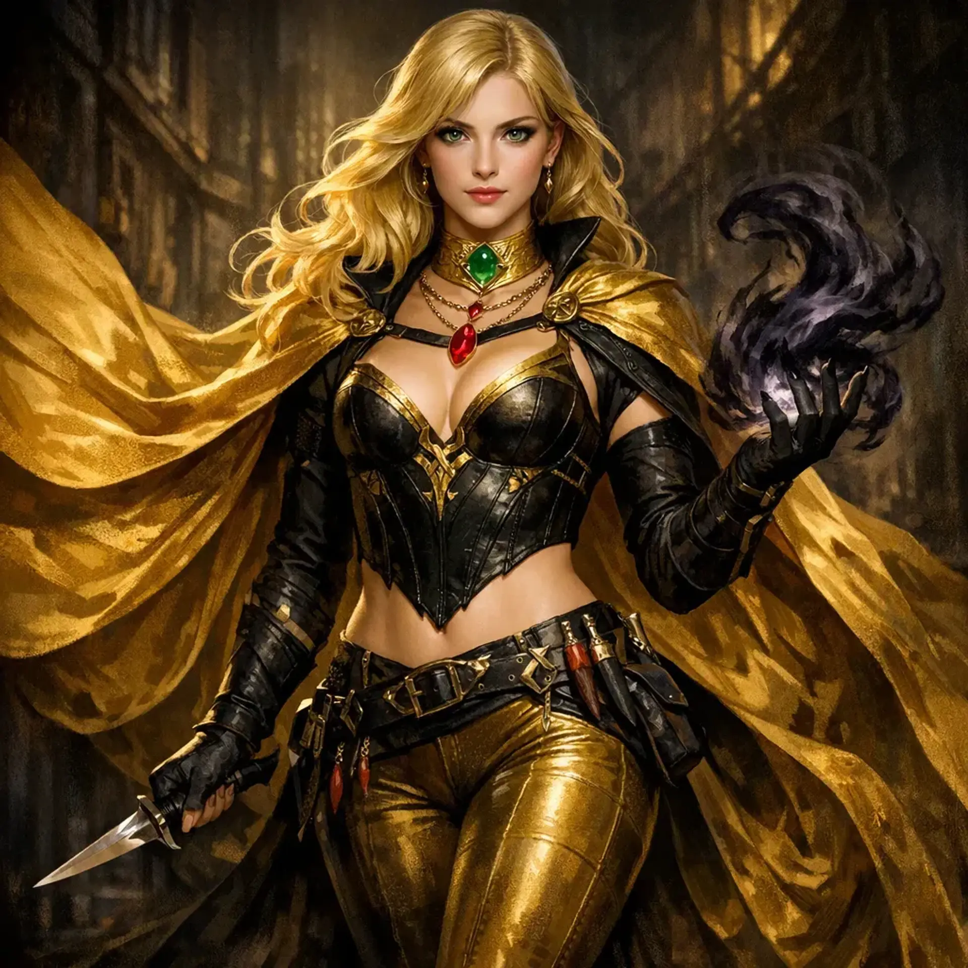 Aurelia Goldthorne - AI-generated fantasy NPC