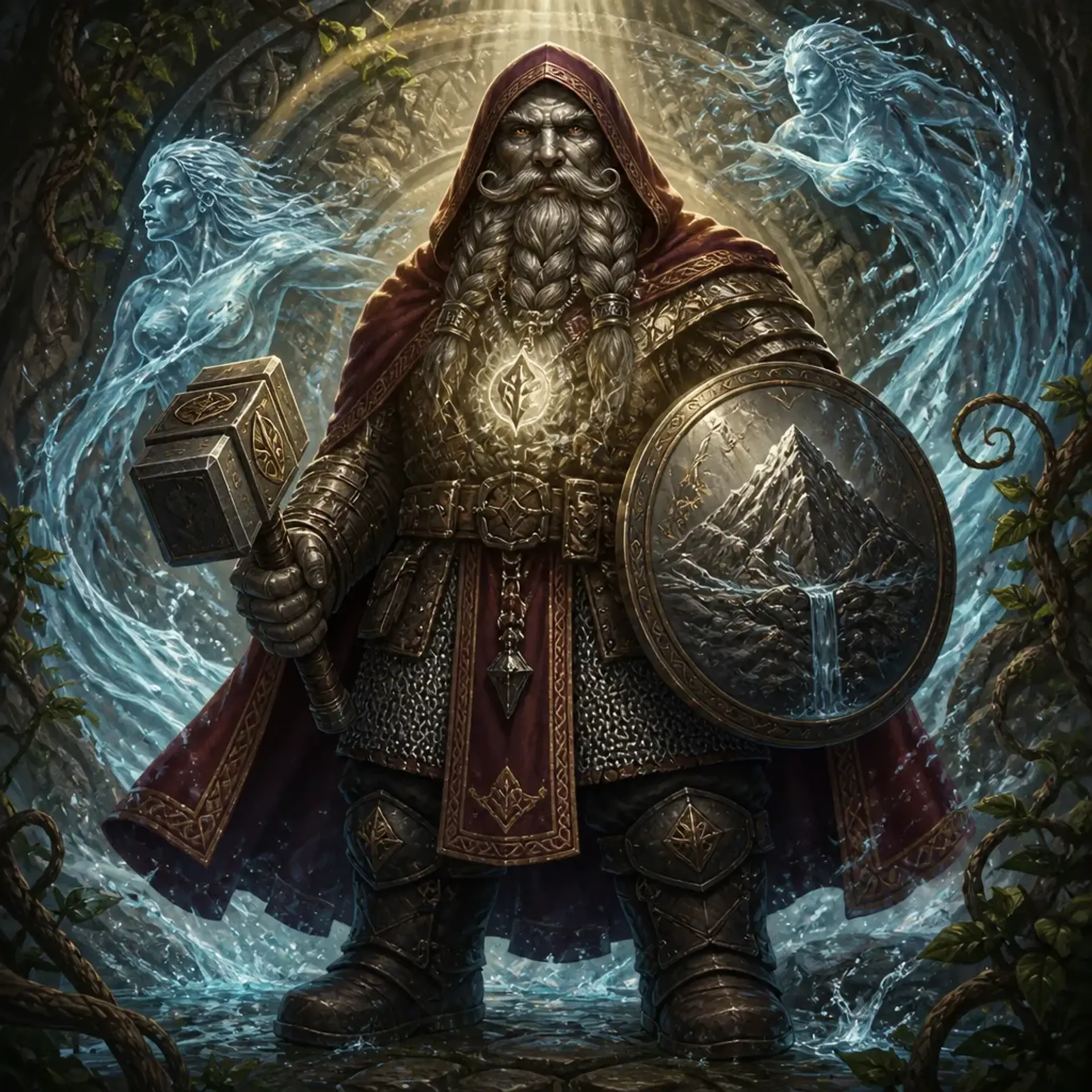 Gregor Silverhammer - AI-generated fantasy Character