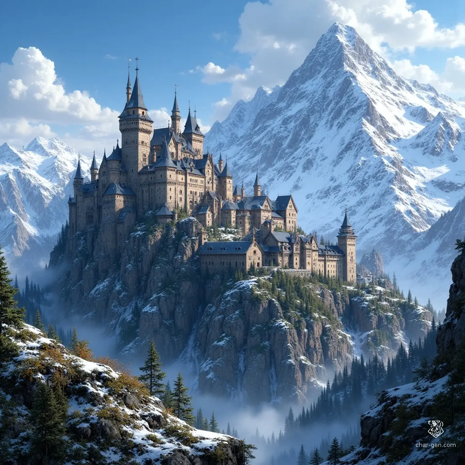 Ironspire Keep - AI-generated fantasy Settlement