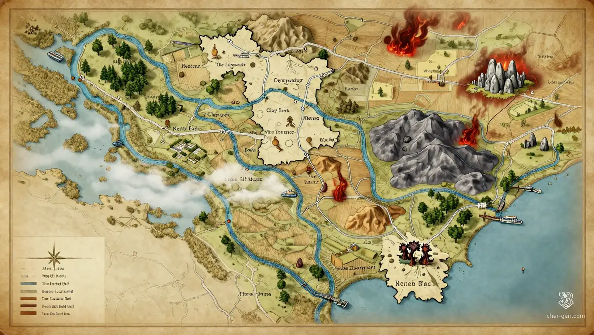 Aeltharnath - AI-generated fantasy Region