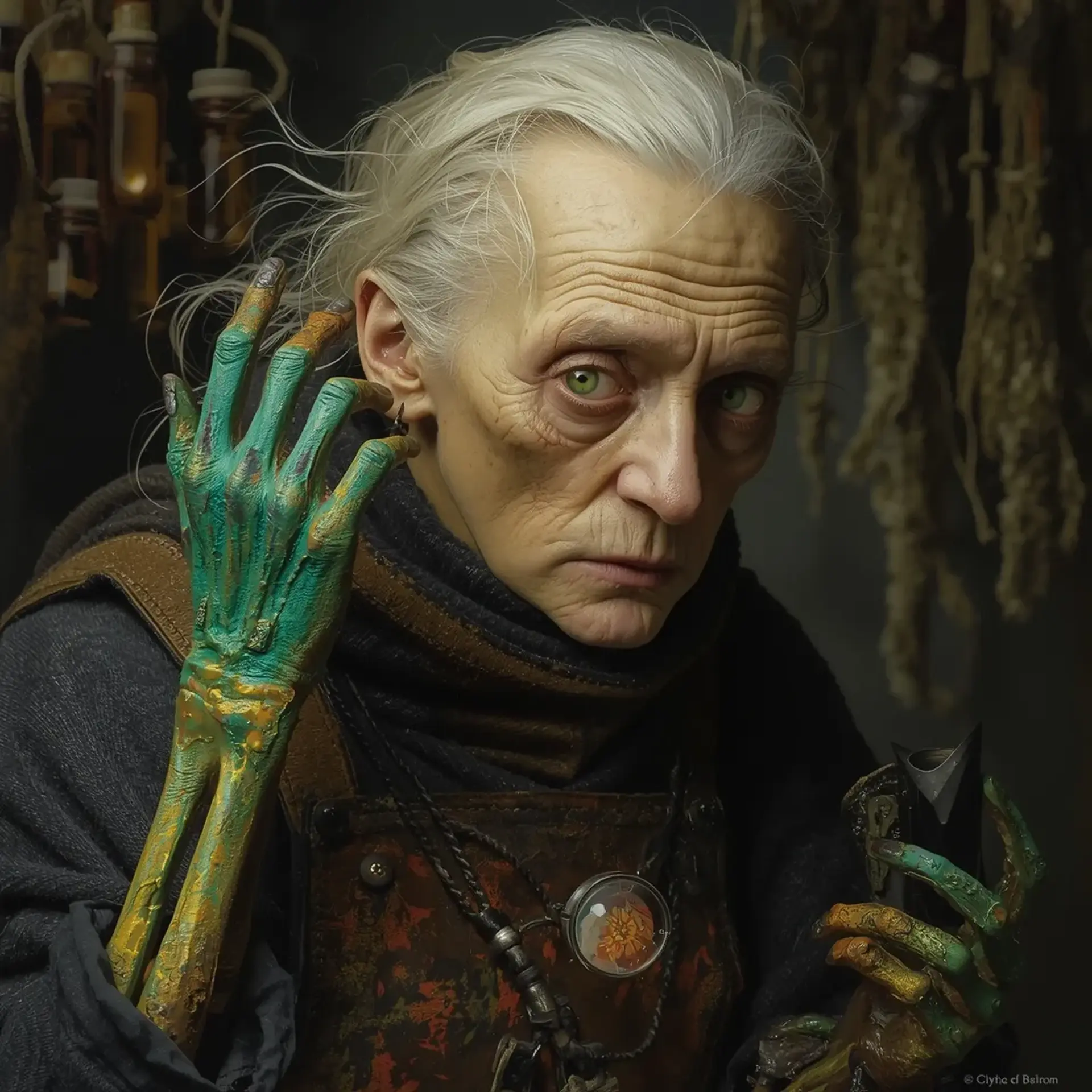 Elder Morwen of the Verdant Well - AI-generated fantasy NPC