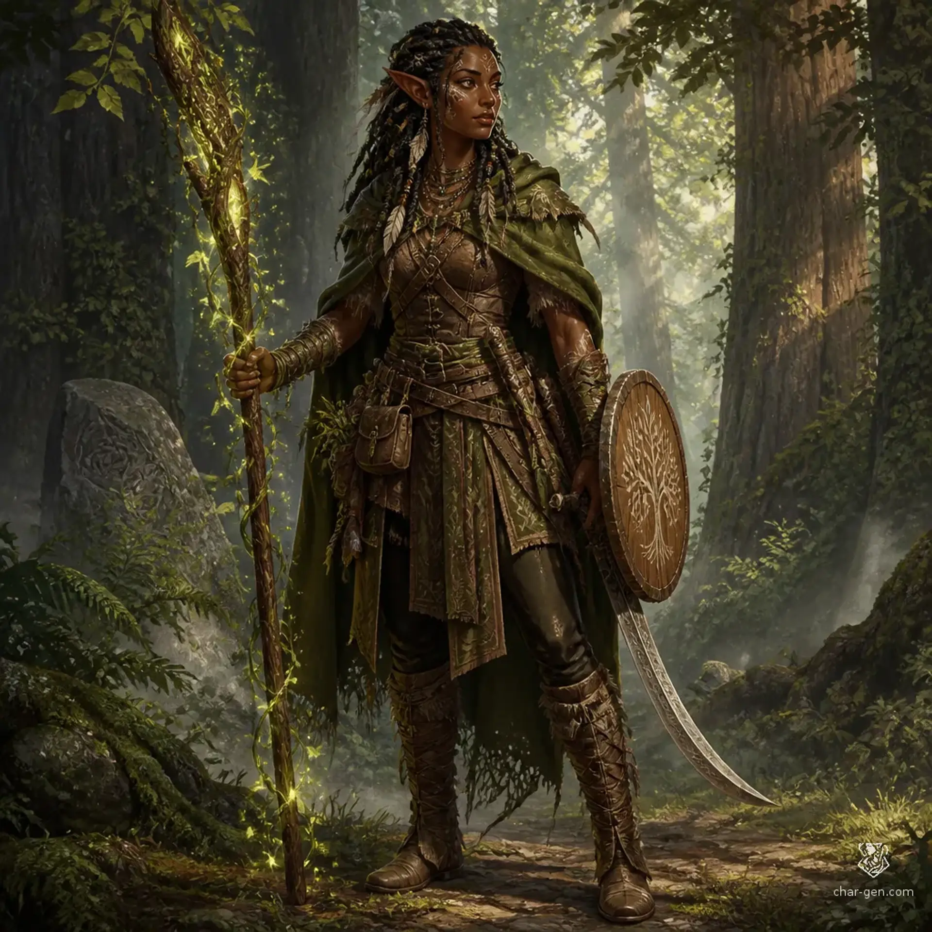 Ssheveth Nydrassi - AI-generated fantasy Character