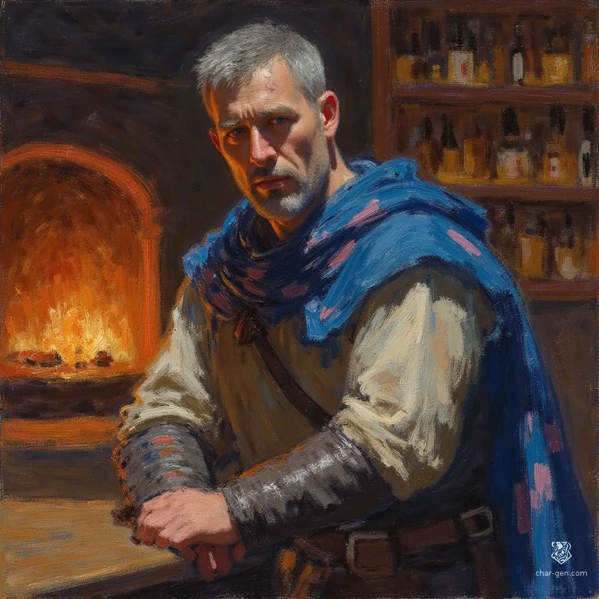 Martin Thane - AI-generated fantasy NPC