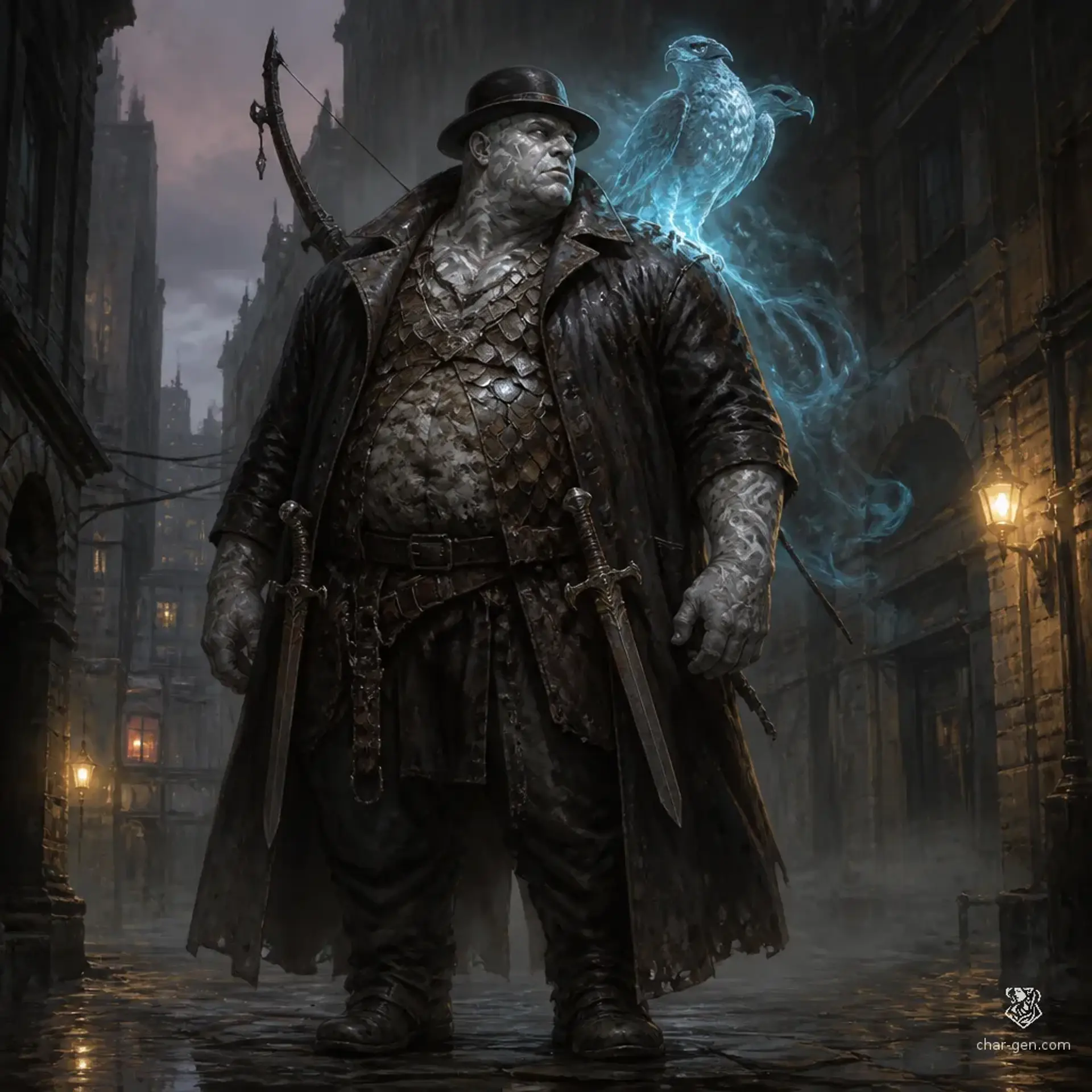 Bill "The Brain" Watkins - AI-generated fantasy Character
