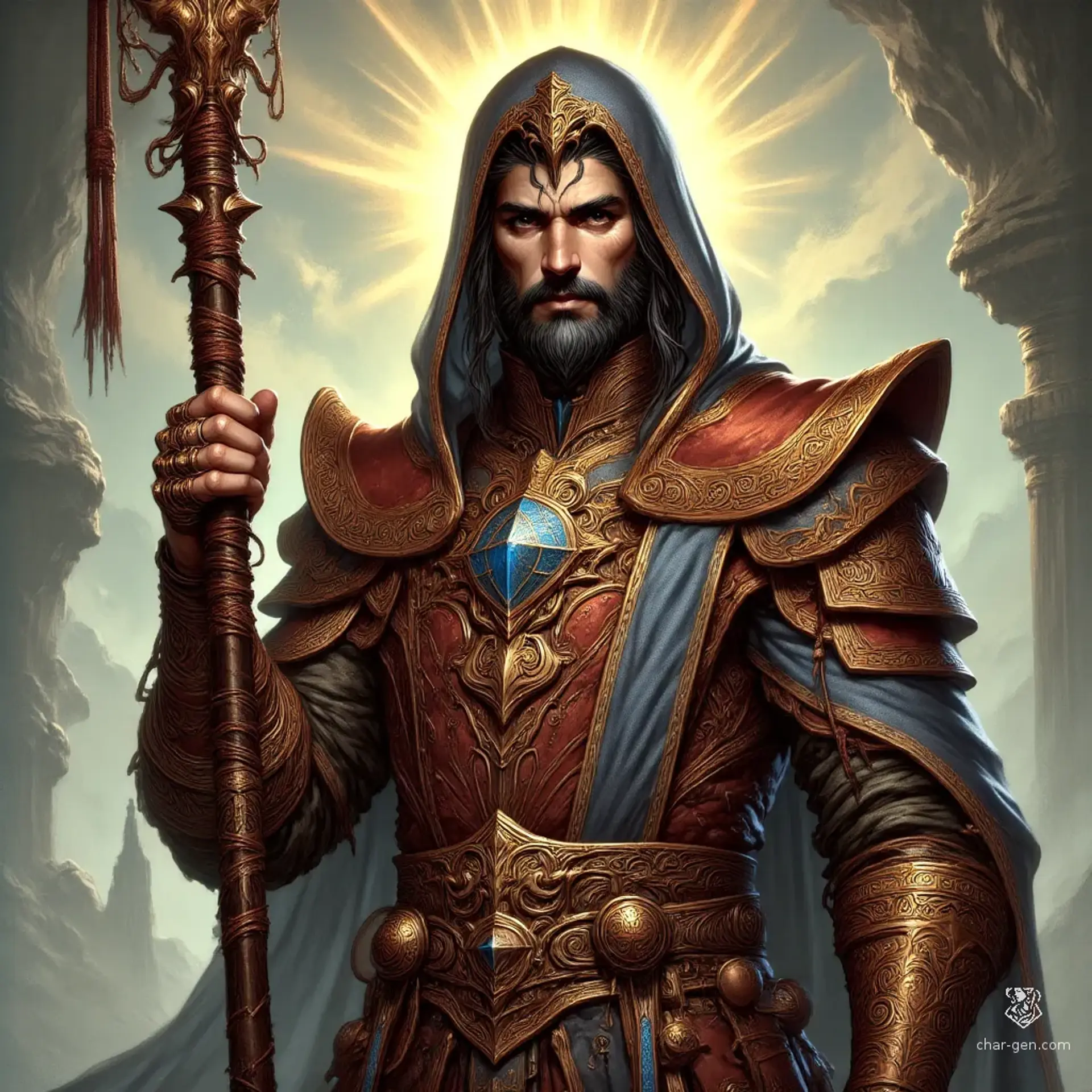Cambridgere, the Divine One - AI-generated fantasy NPC