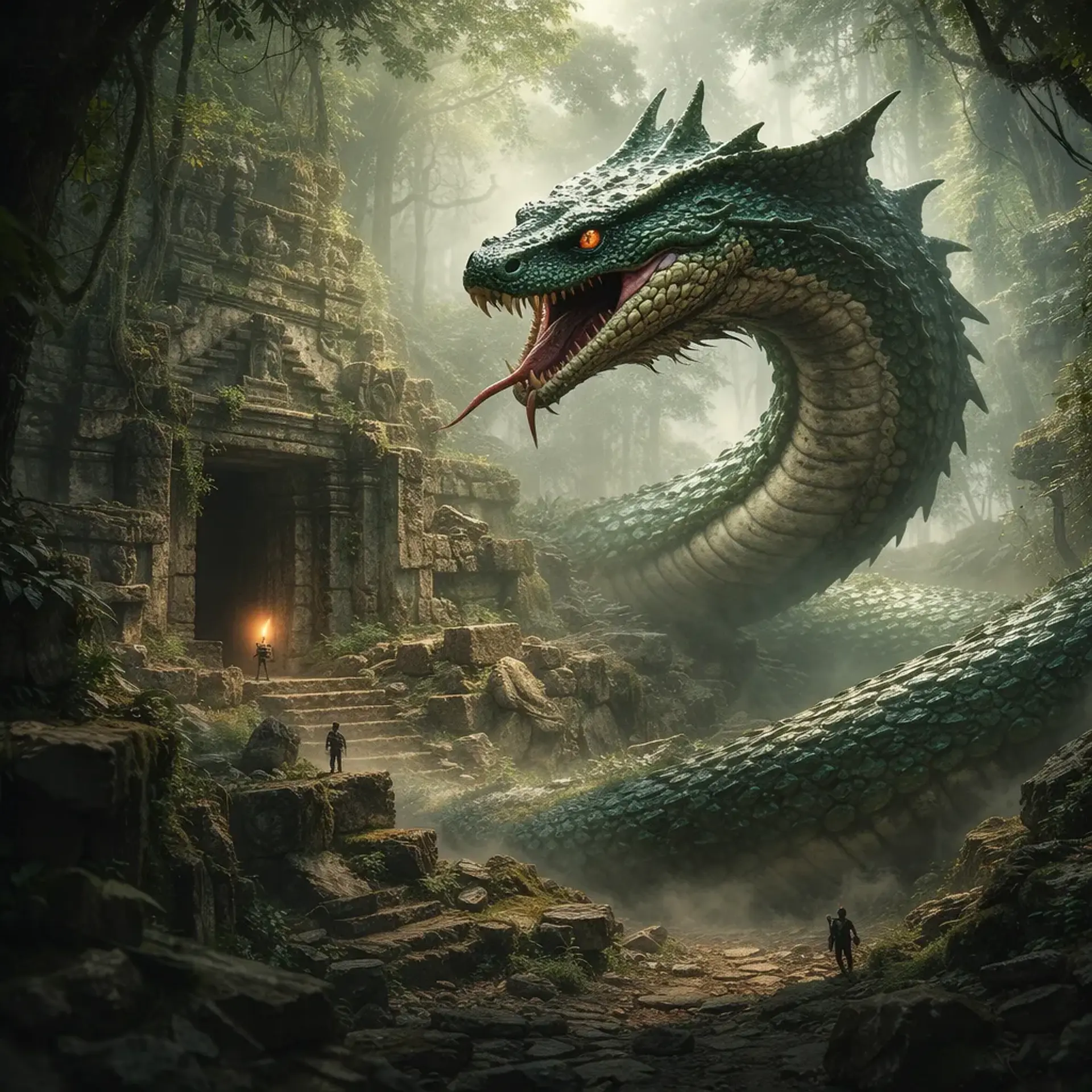 Sylithik, Guardian of the Winding Wilds - AI-generated fantasy Monster