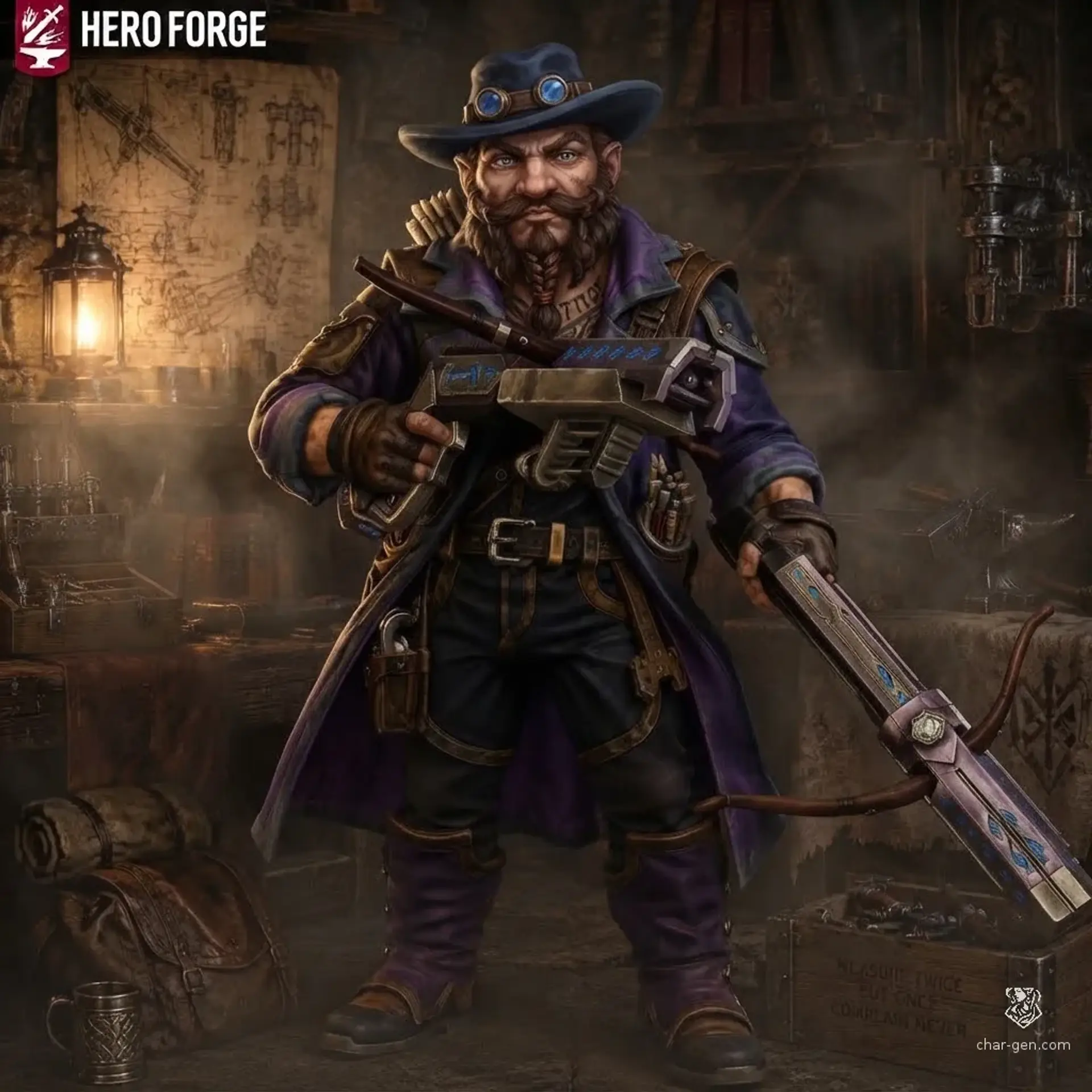 Fardin Coalforge - AI-generated fantasy Character