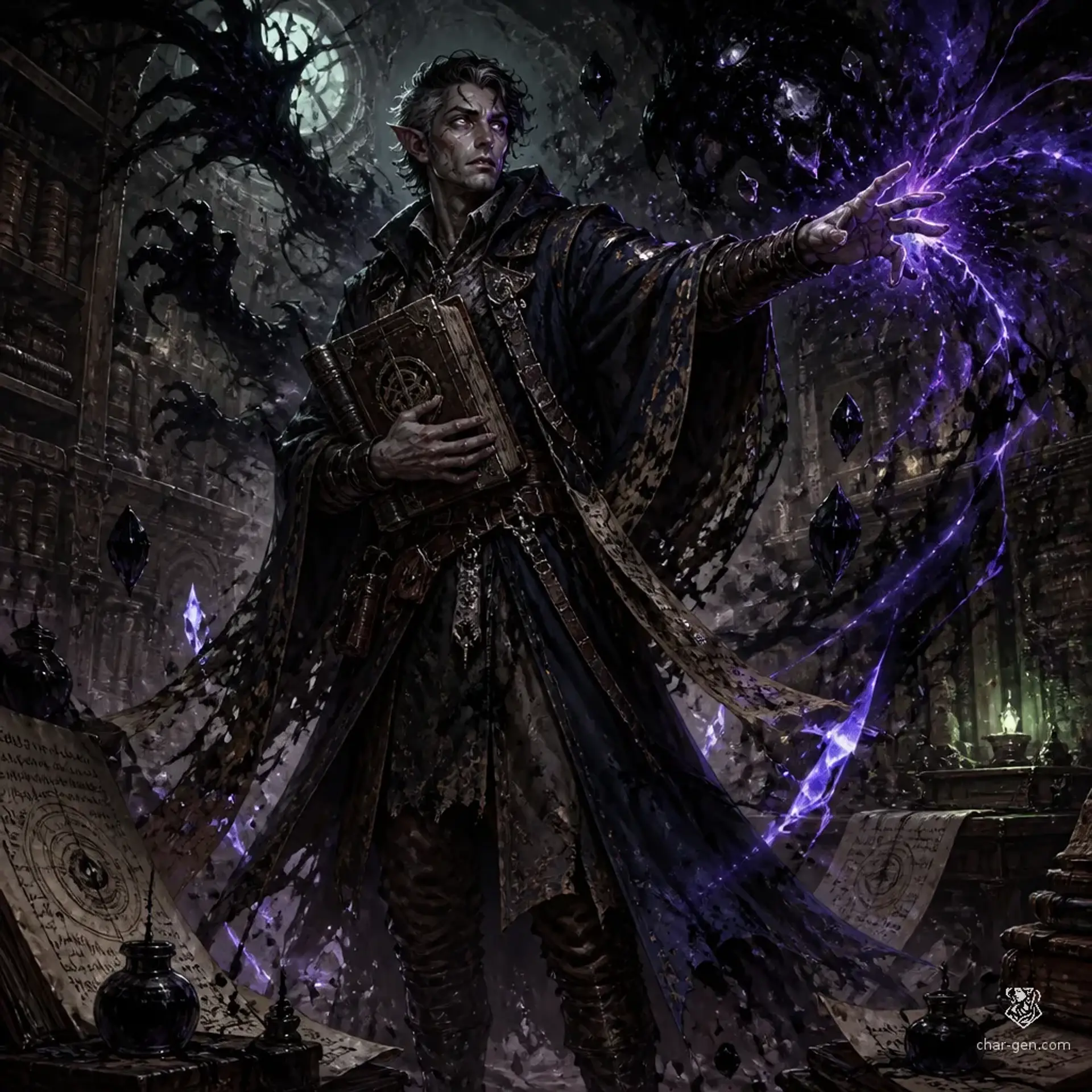 Elias Vey - AI-generated fantasy Character