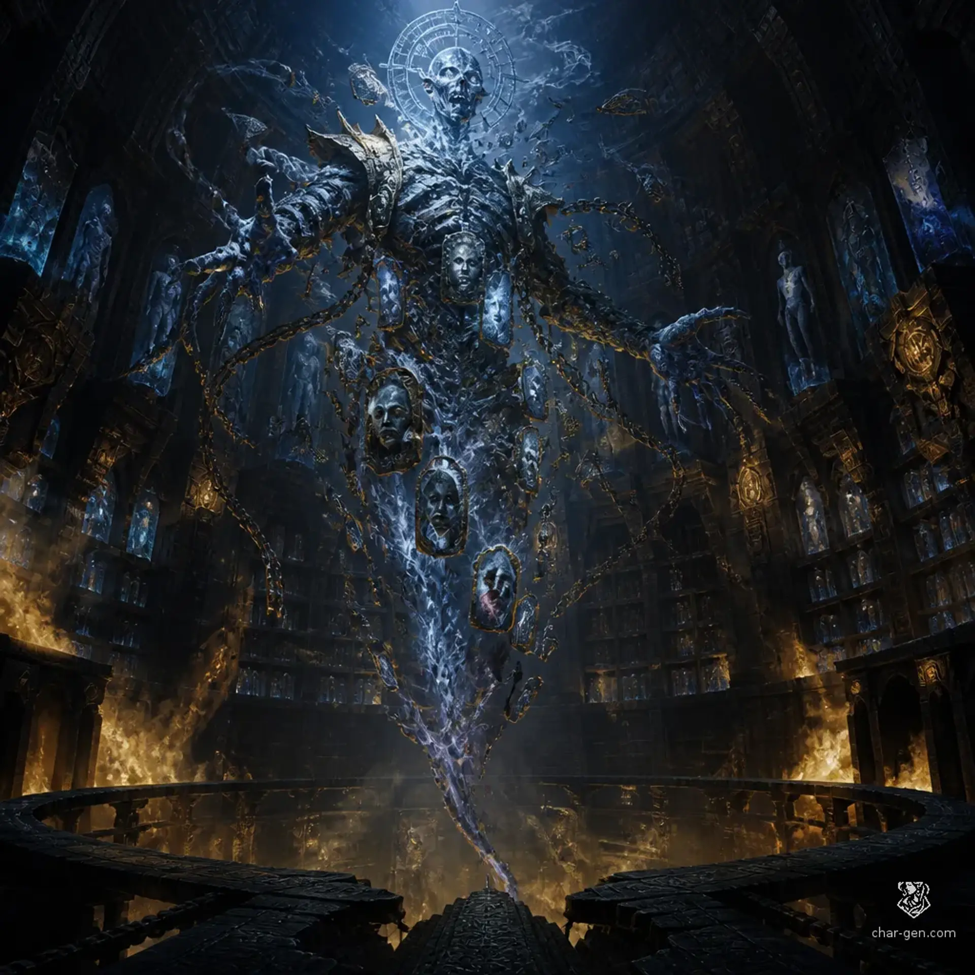 The Mnemonic Wyrm - AI-generated fantasy Monster