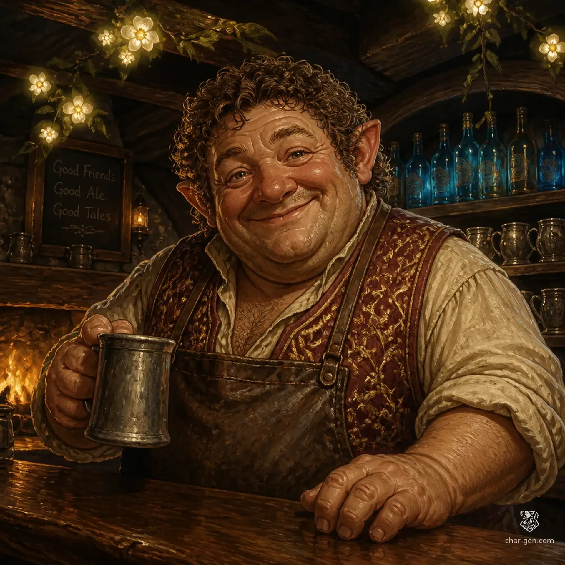 The Whispering Hearth - AI-generated fantasy Tavern