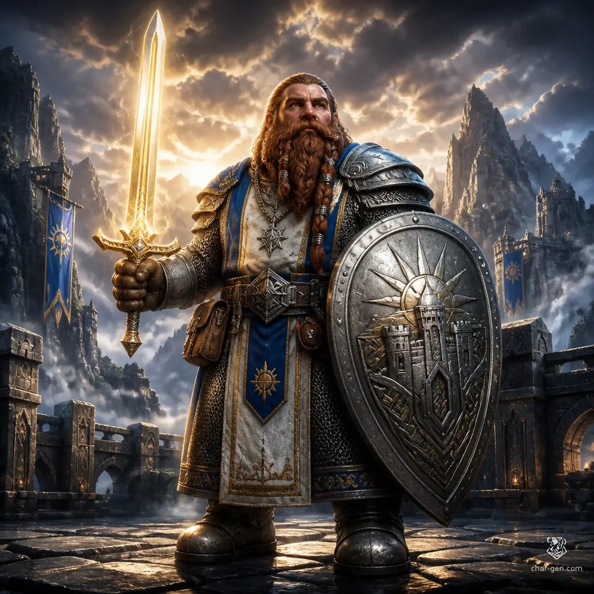 Gulnar Brawnhorn - AI-generated fantasy Character