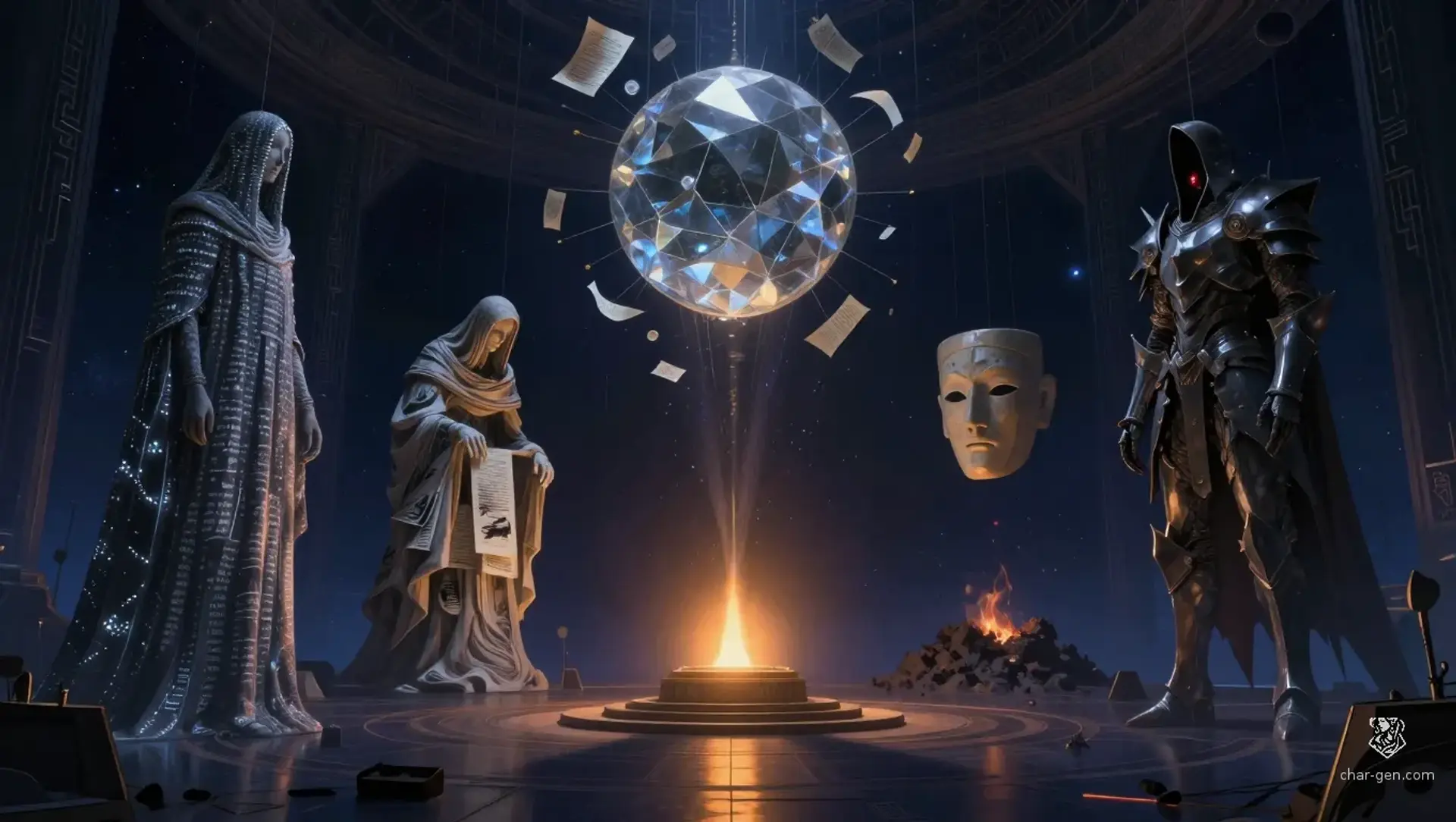 The Apathy Matrix - AI-generated fantasy Pantheon
