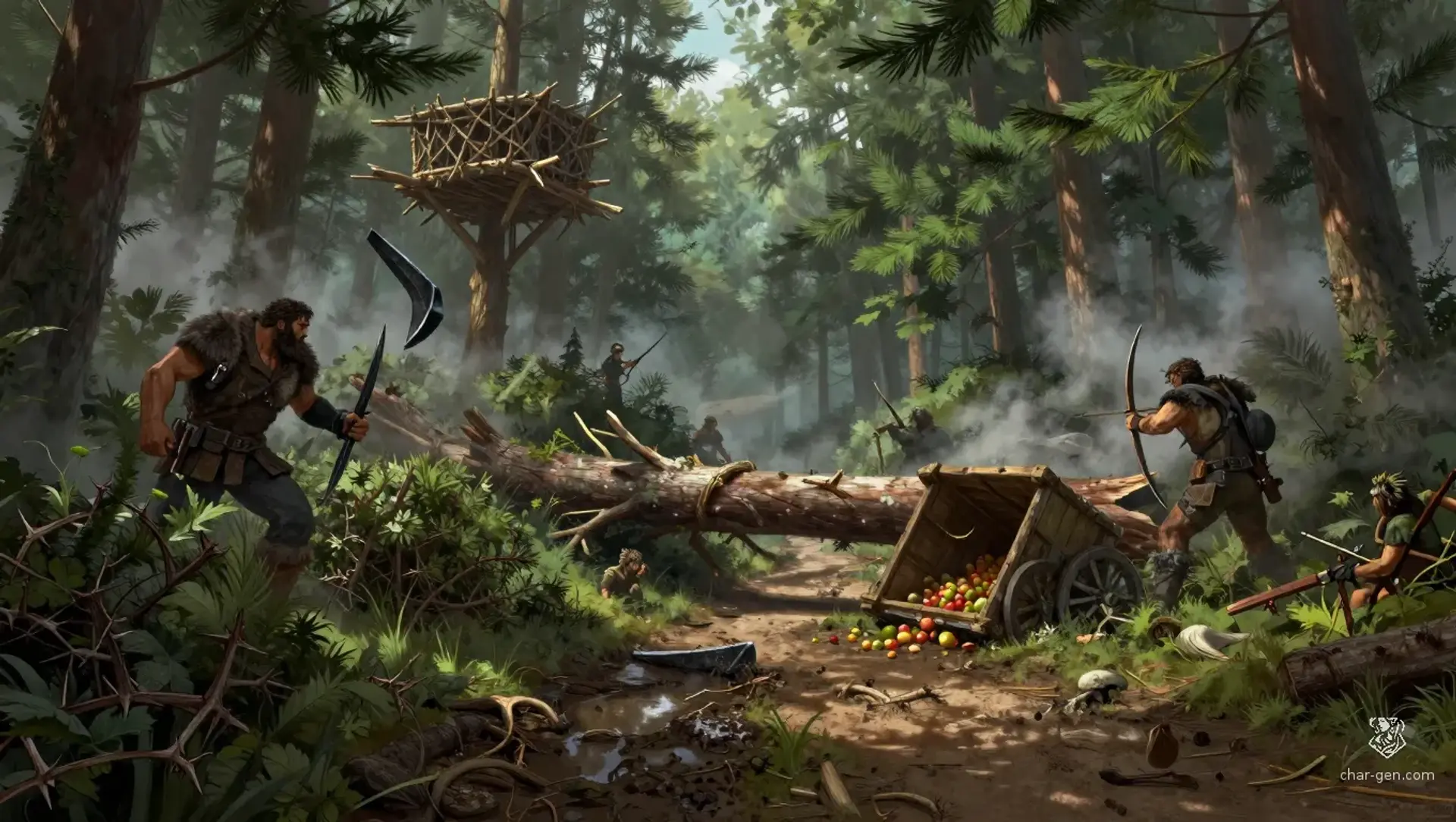 Keep the Trail Open - AI-generated fantasy Encounter