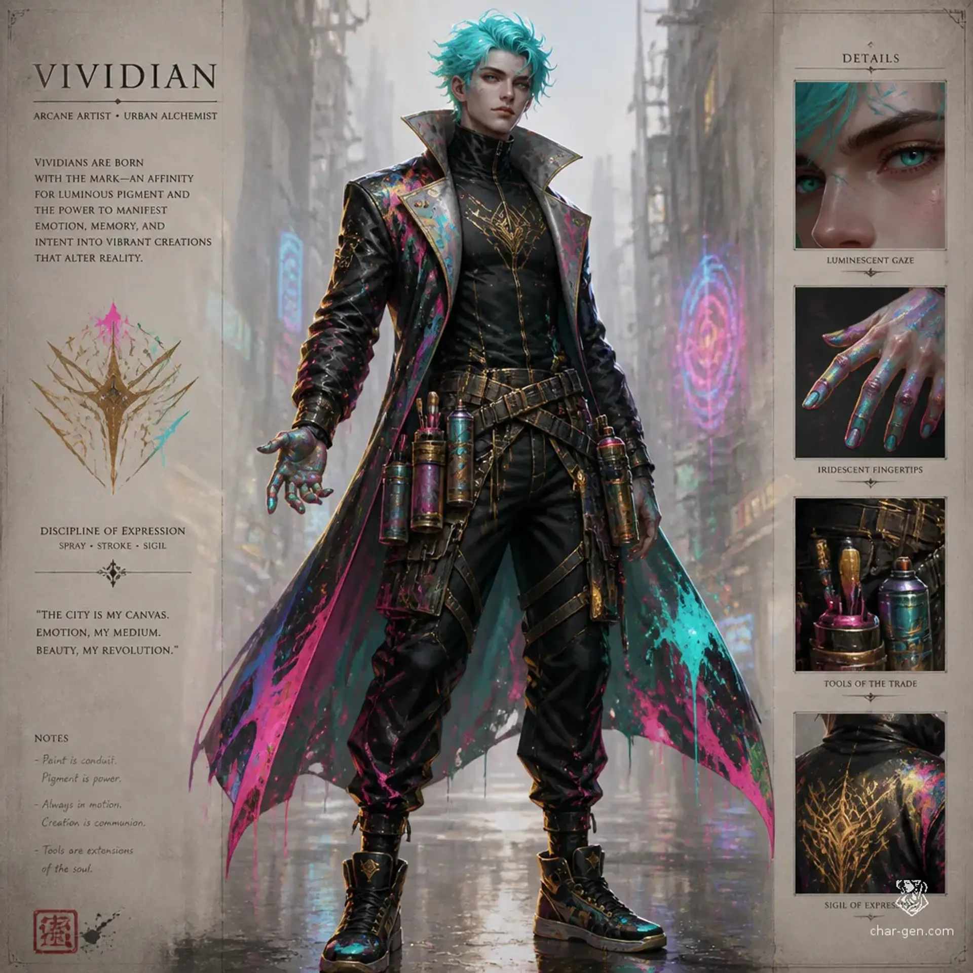 Vividian - AI-generated fantasy Species