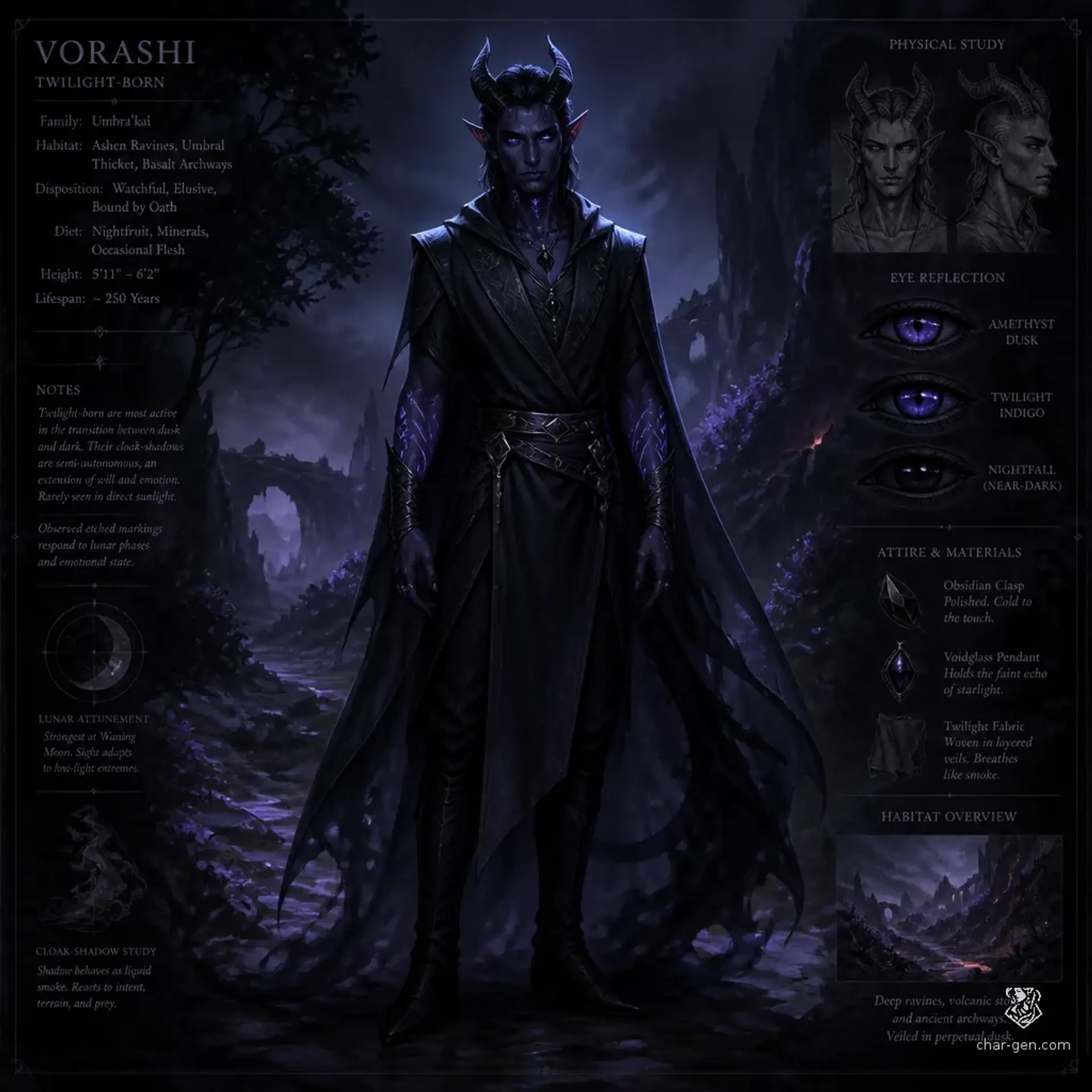 Shadari - AI-generated fantasy Species