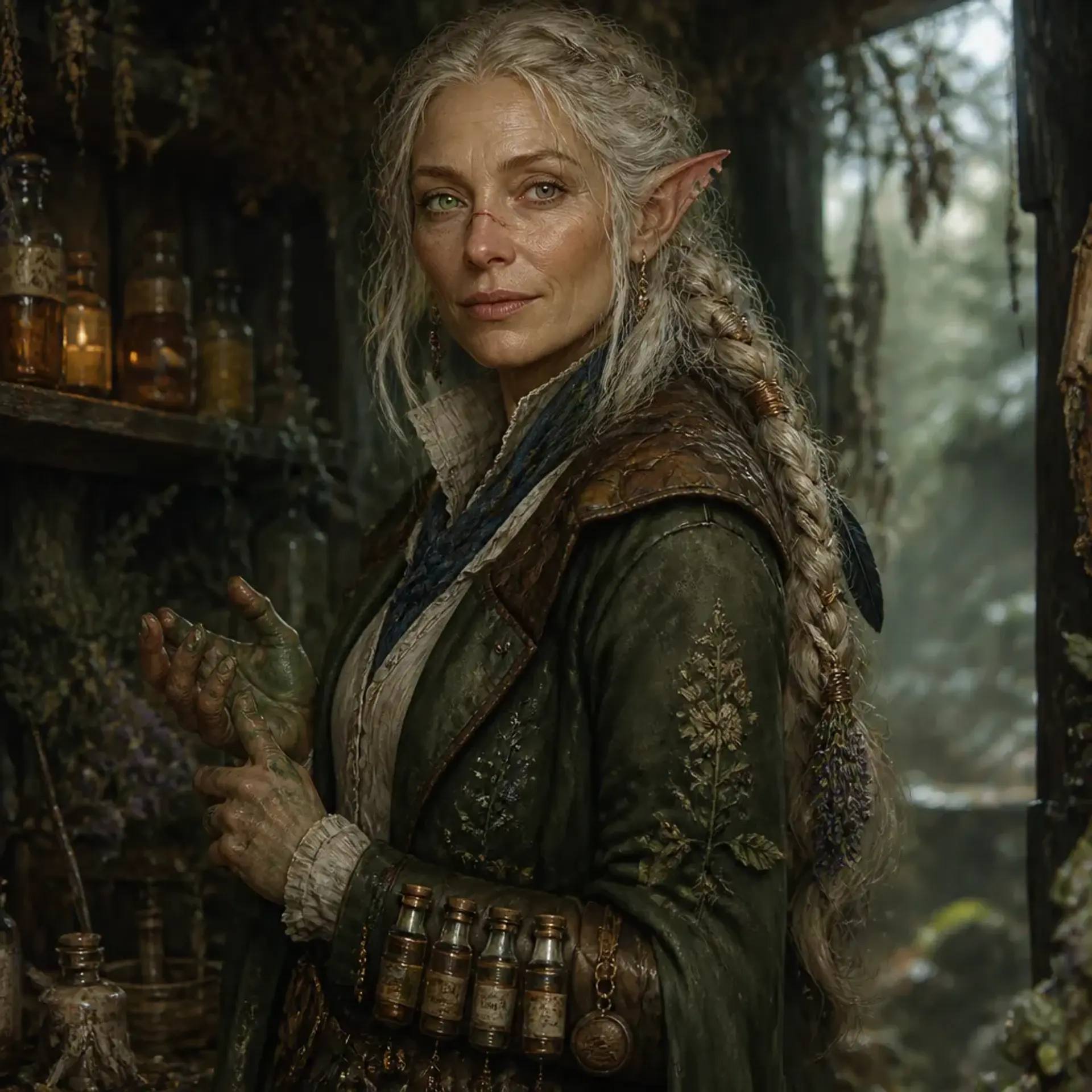 Lethari Aulven - AI-generated fantasy NPC