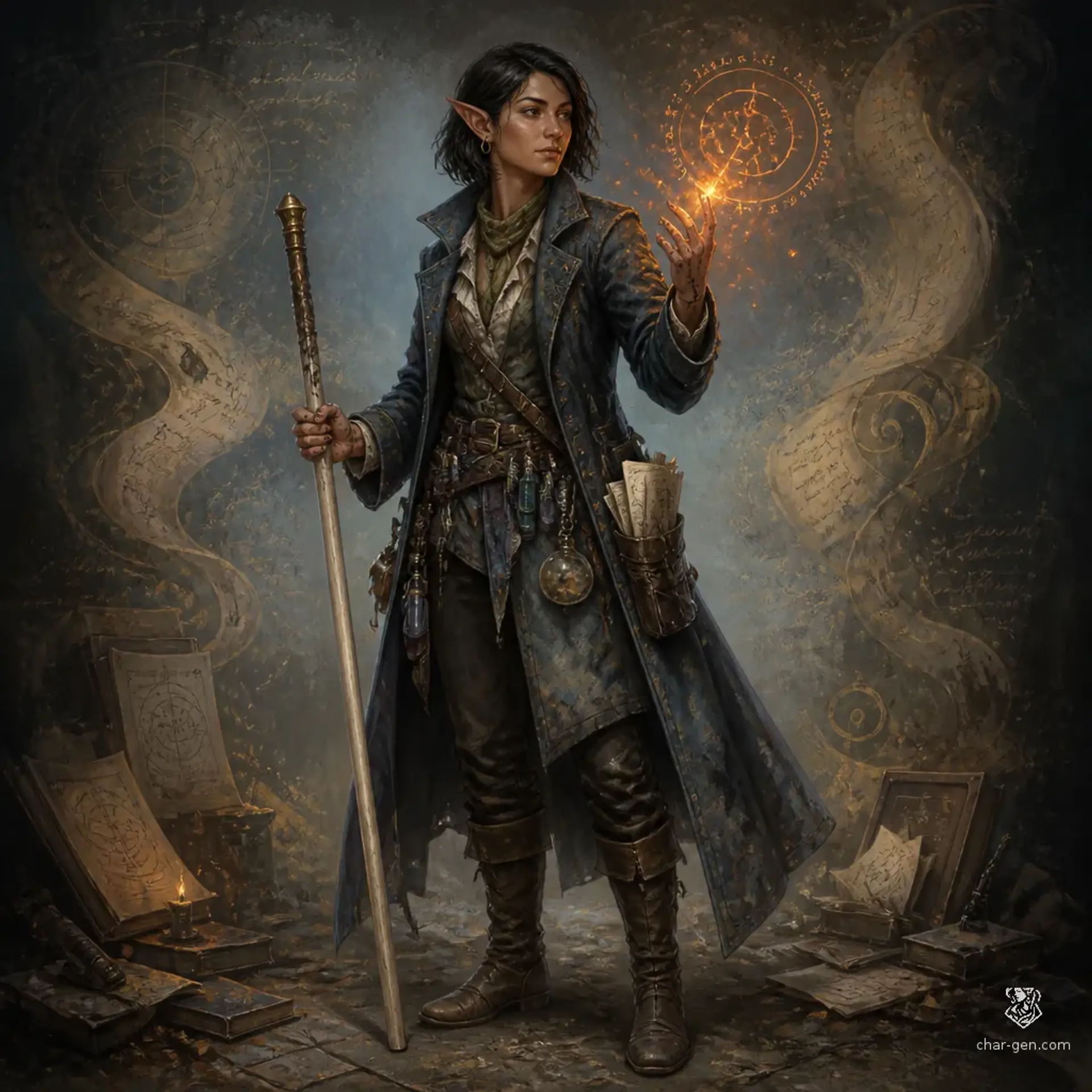 Mira Toth - AI-generated fantasy Character