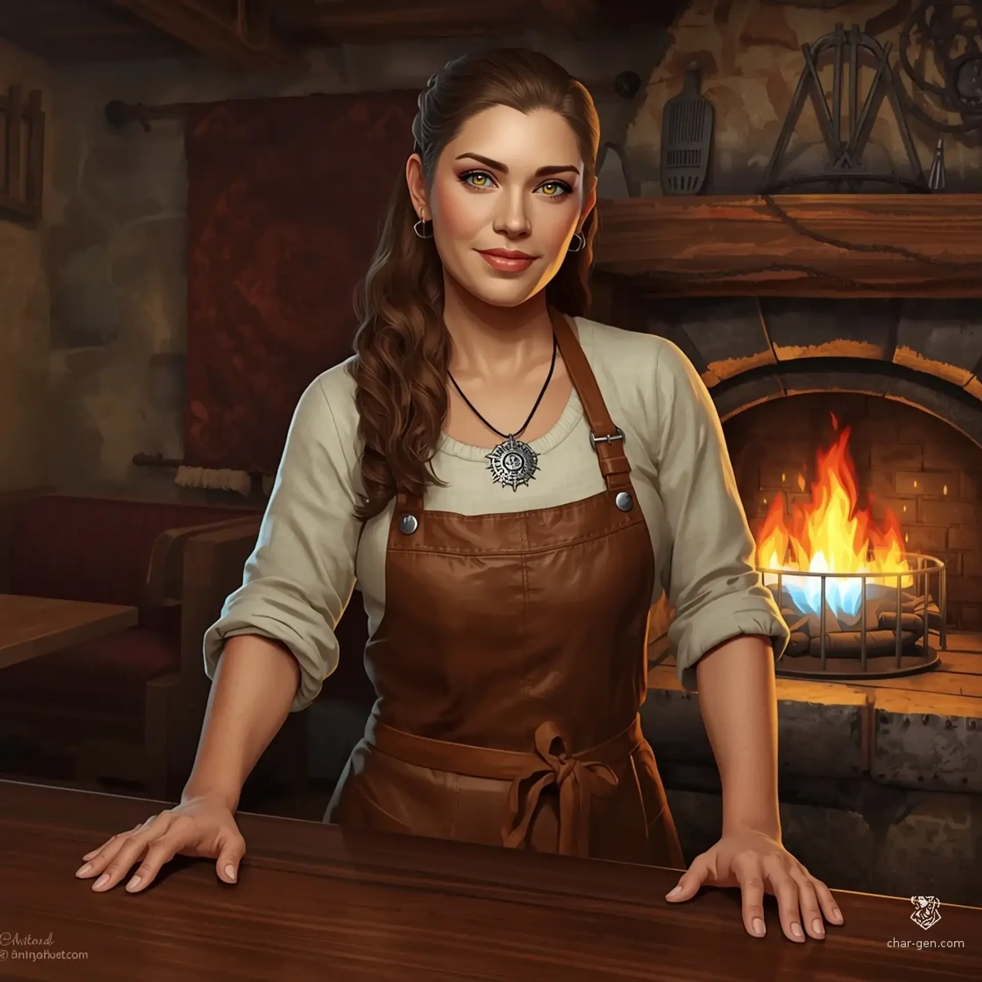 The Whistling Hearth - AI-generated fantasy Tavern