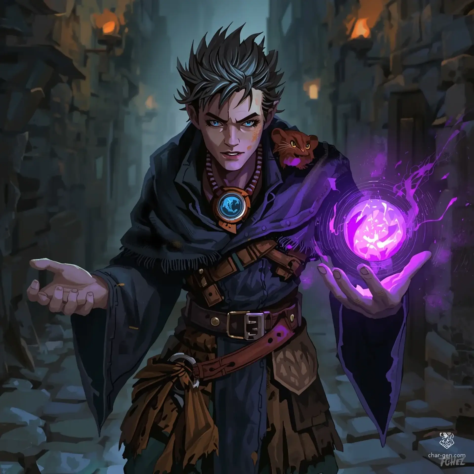 Tarrik Masters - AI-generated fantasy Character