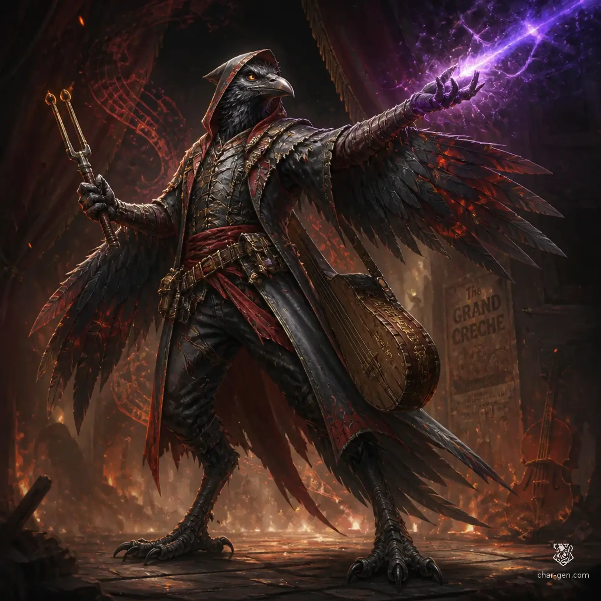 Flock - AI-generated fantasy Character