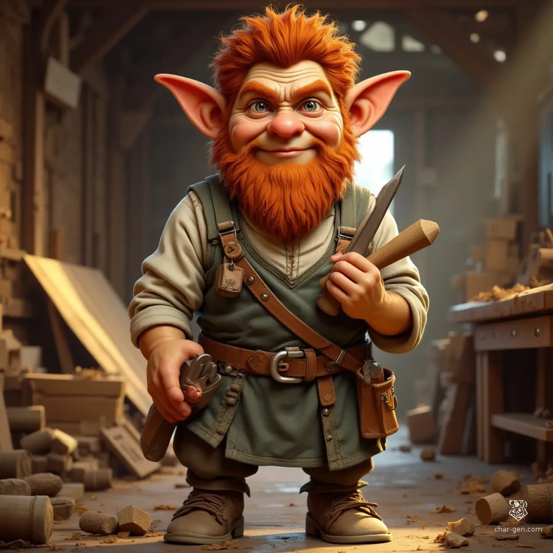 Elmo Dunblast - AI-generated fantasy NPC