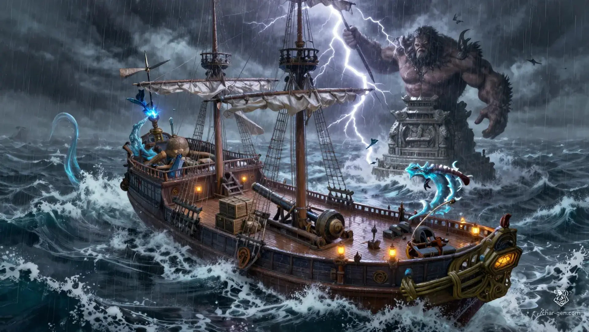 Get Past the Storm Guard and Reach the Temple - AI-generated fantasy Encounter