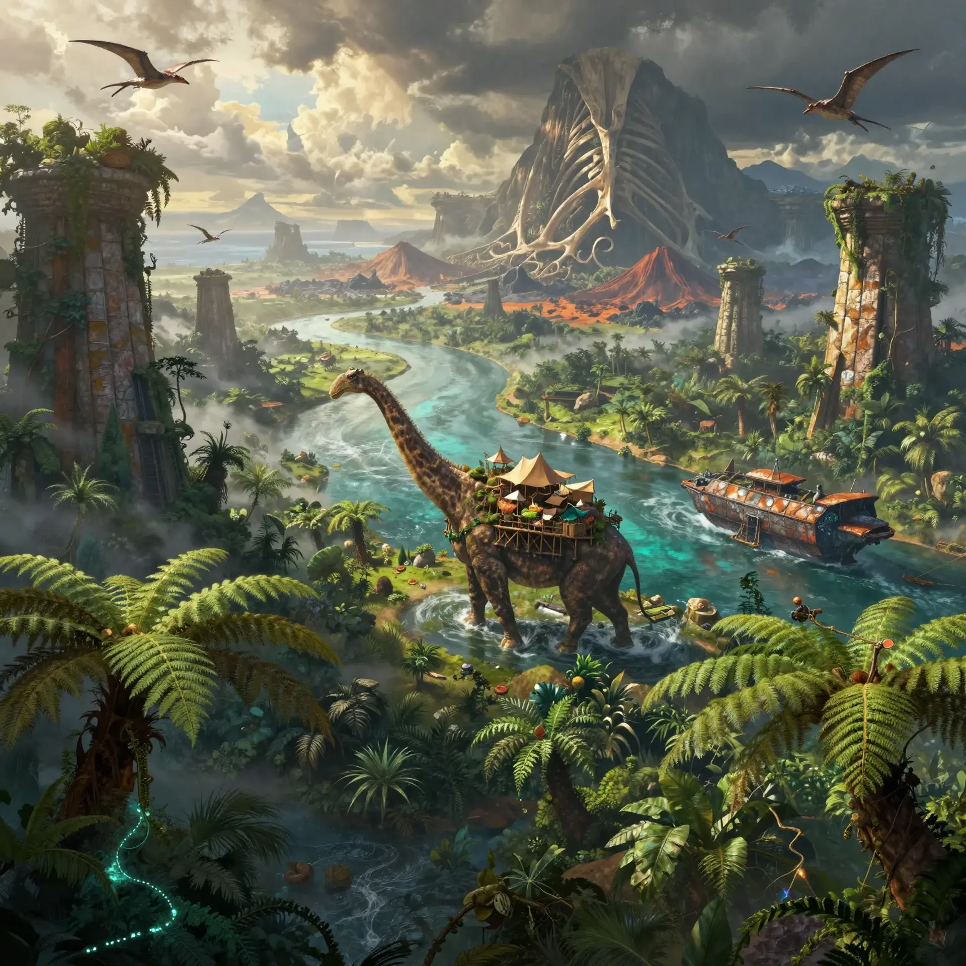 Sunara - AI-generated fantasy Region