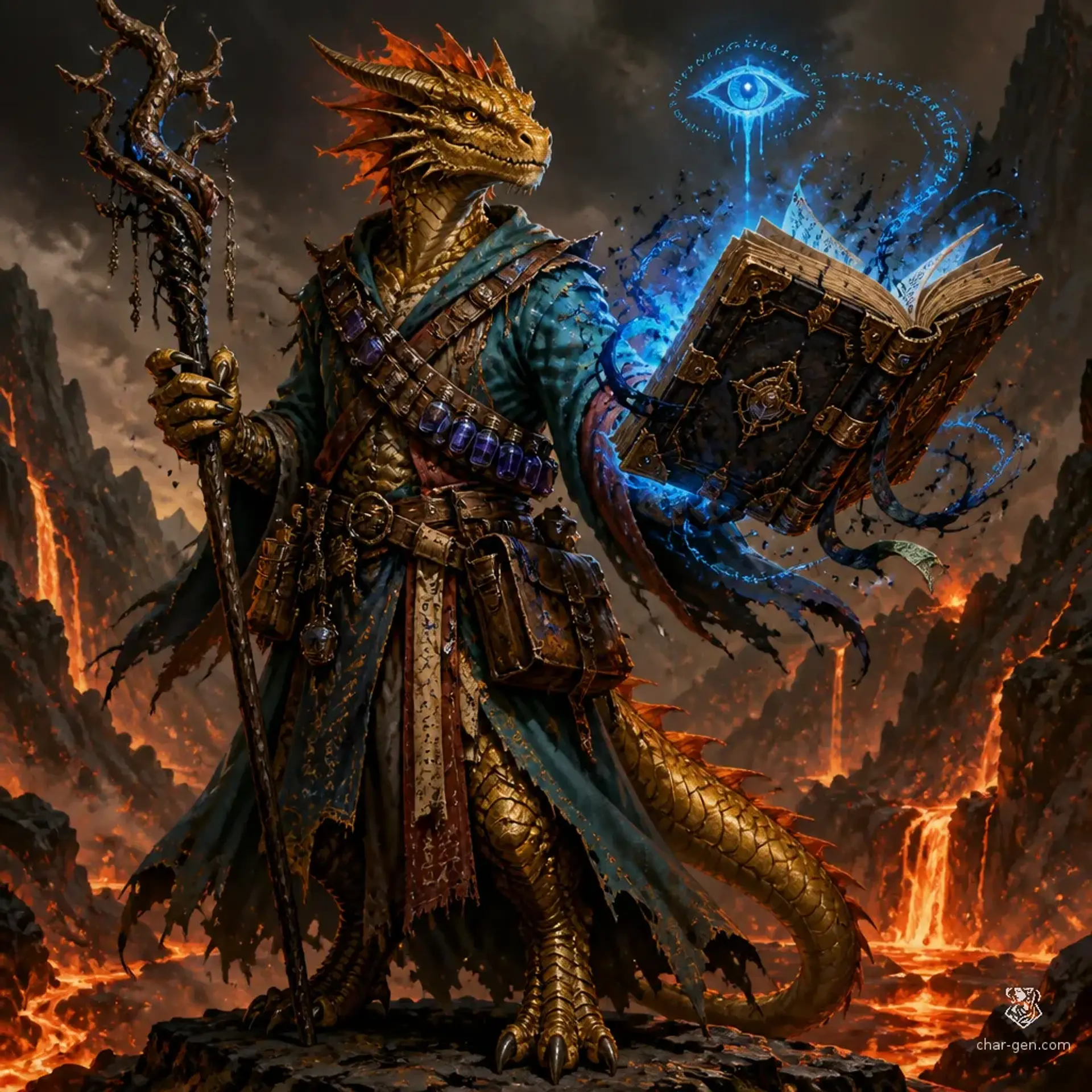 Ganken Hetrin - AI-generated fantasy Character