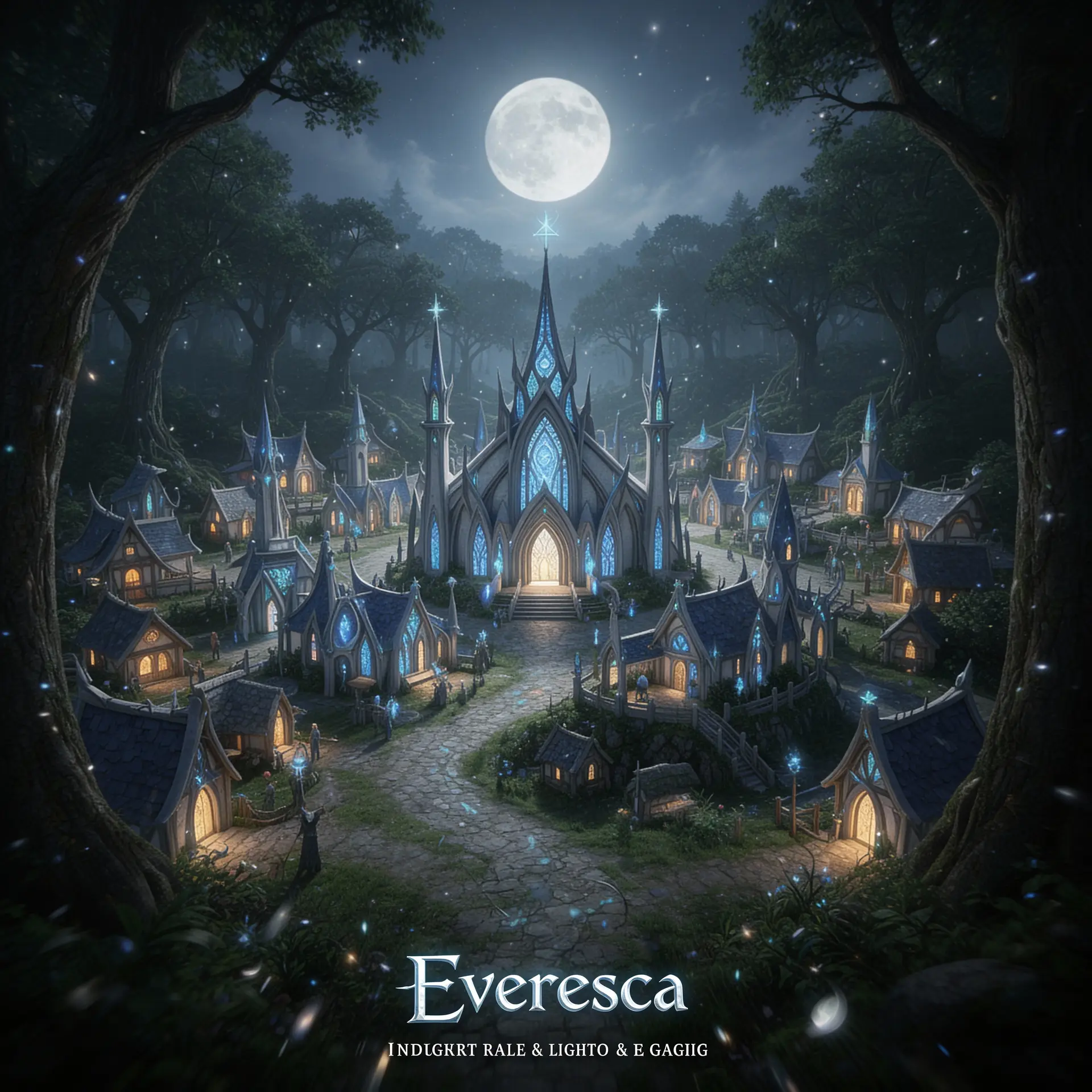 Everesca - AI-generated fantasy Settlement