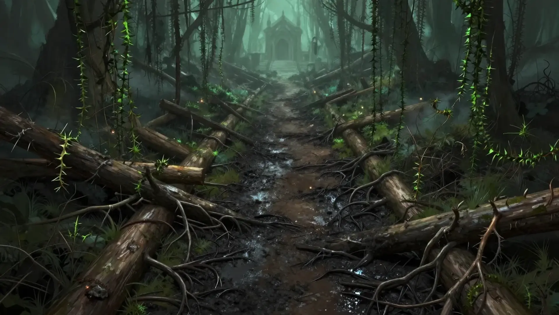 Save the trail before the shrine path closes - AI-generated fantasy Encounter
