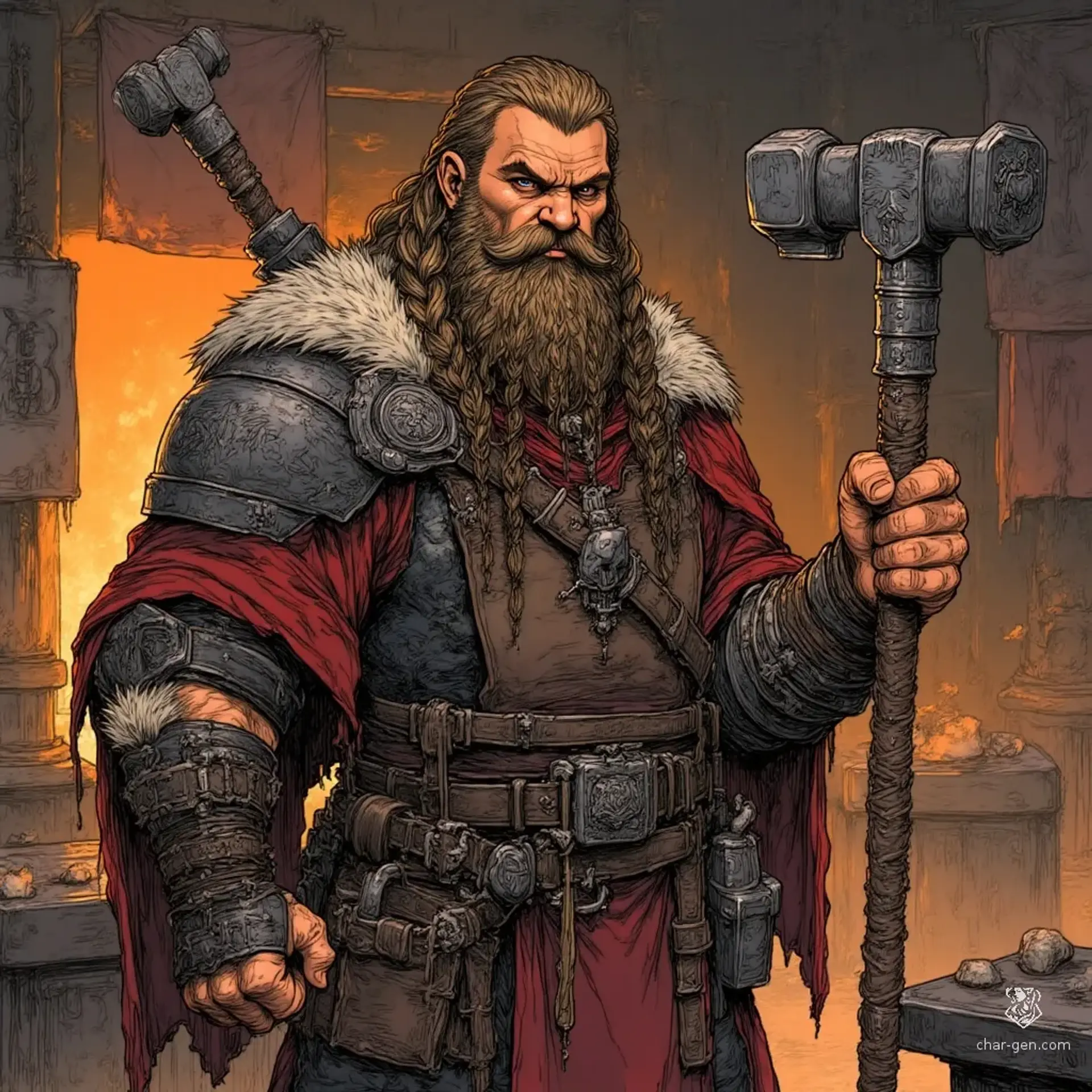 Ironbraid & Anchor — Smithy & Shipwright - AI-generated fantasy Shop