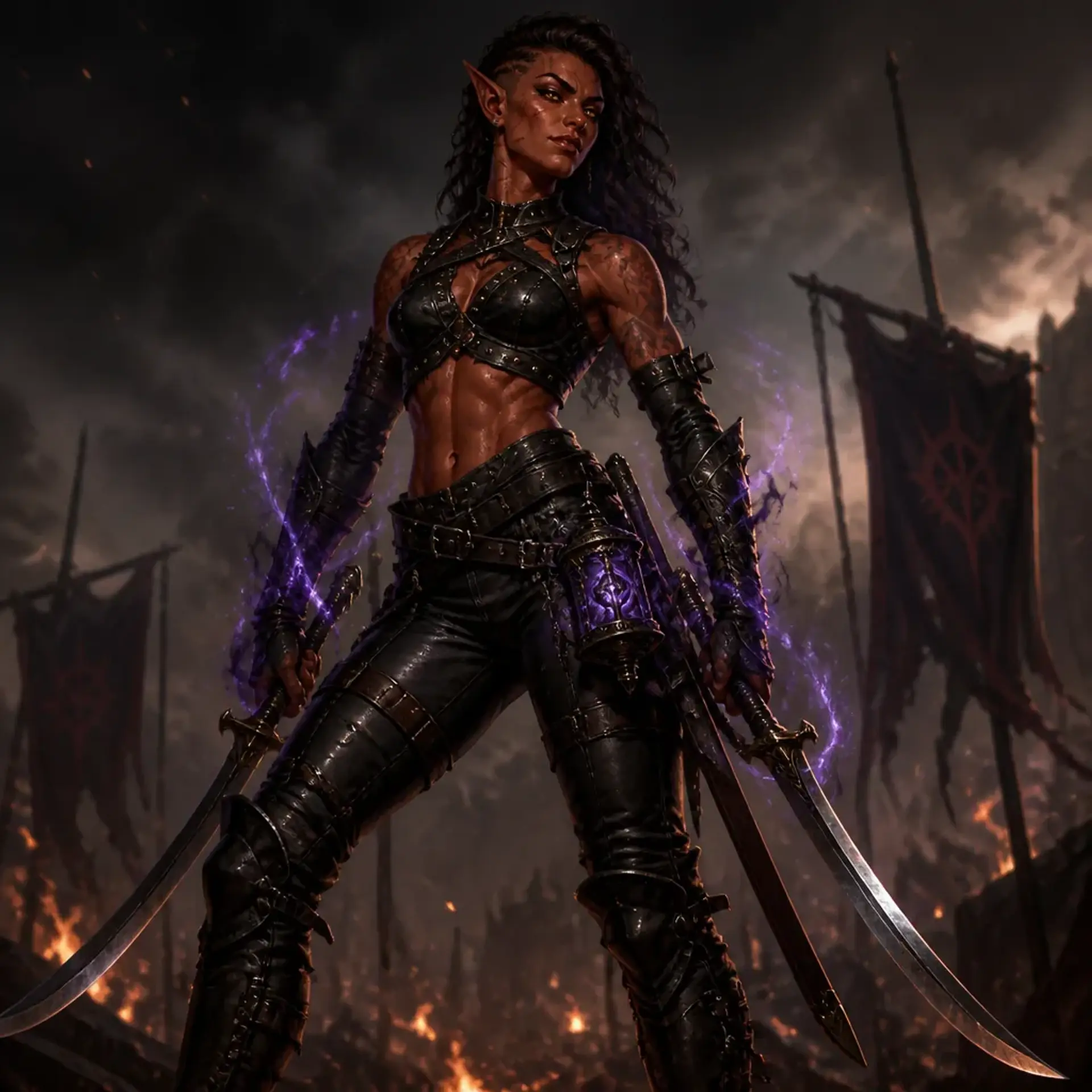 Varkhessa Blackiron - AI-generated fantasy Character
