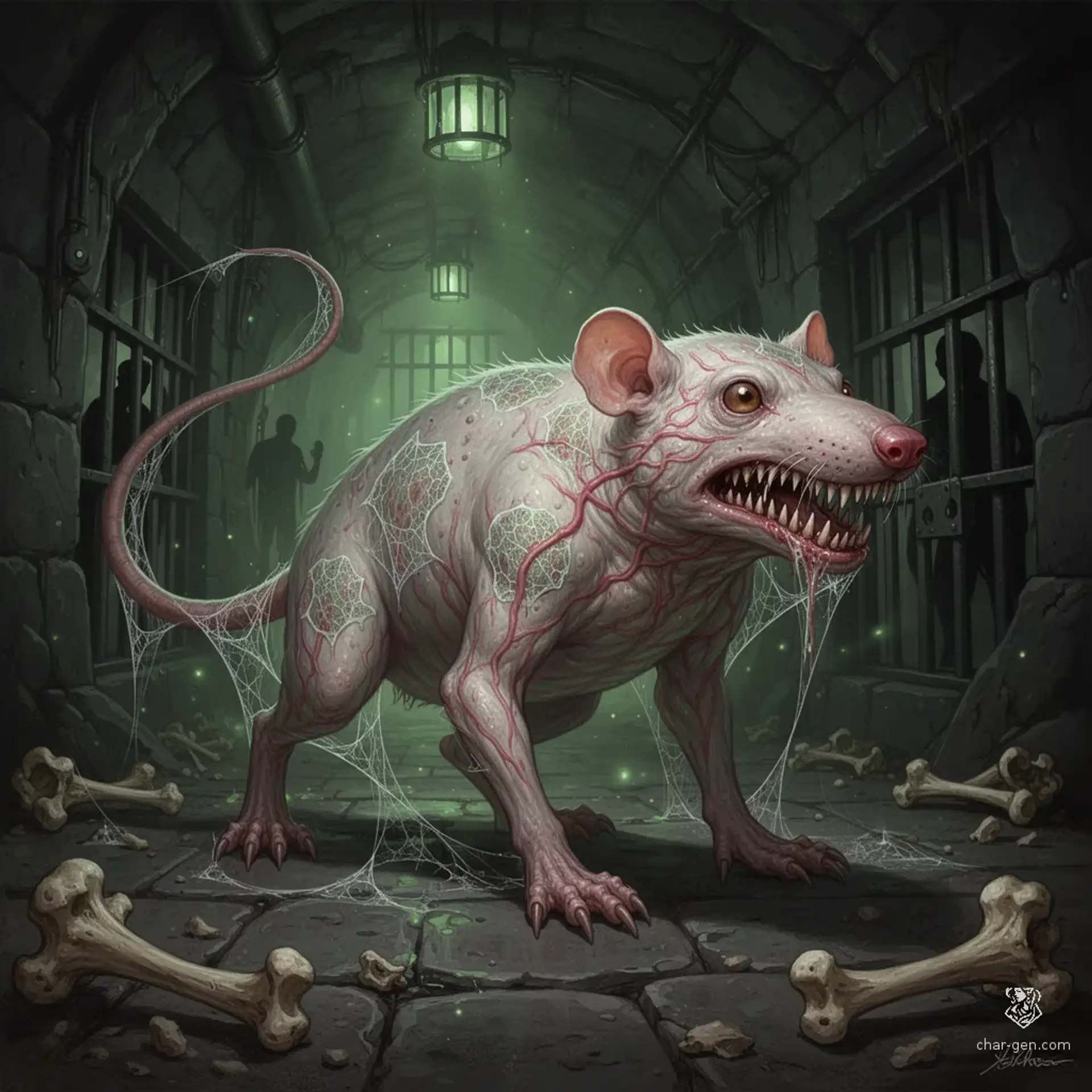 Gutterglint Ratter - AI-generated fantasy Monster