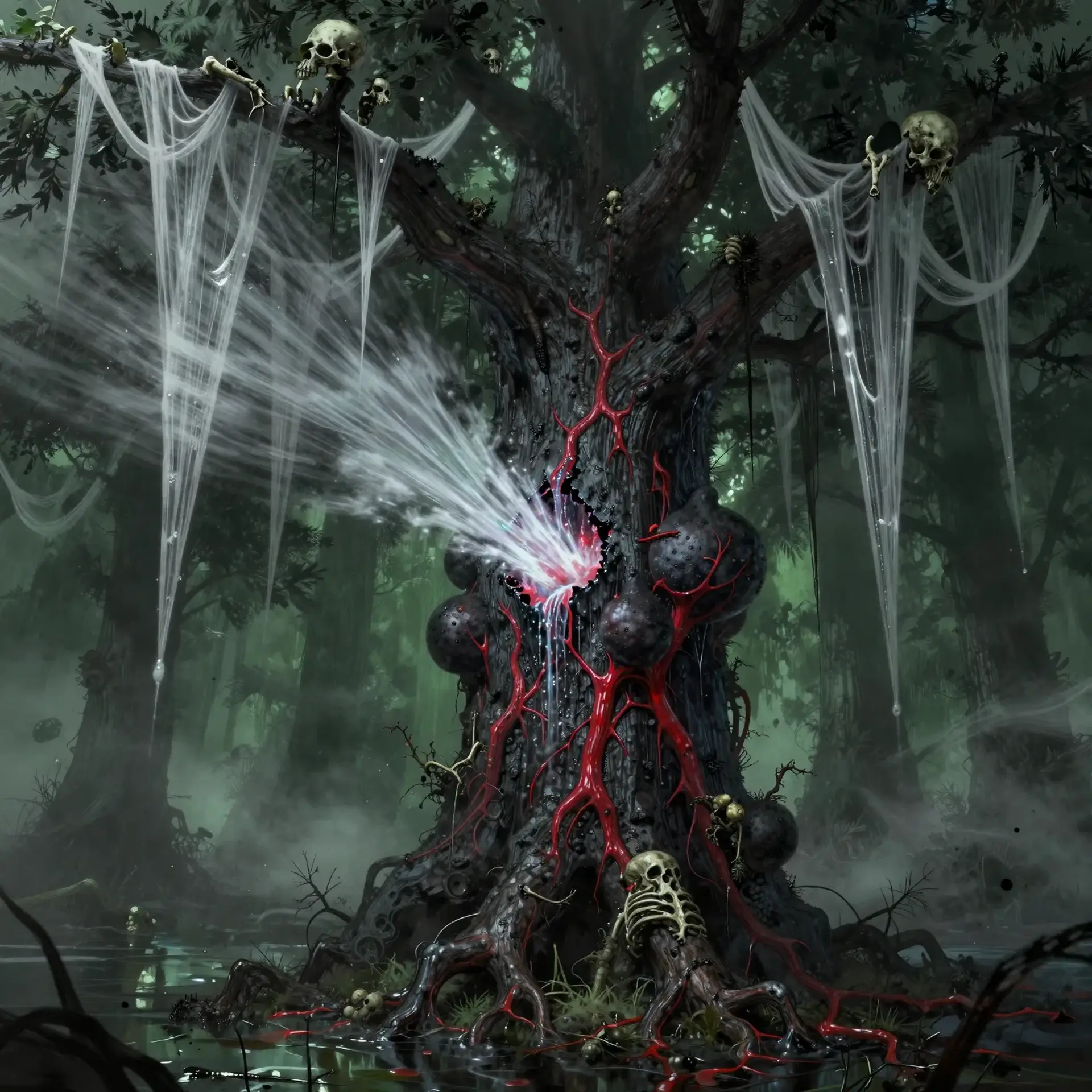 Black Widow Cypress - AI-generated fantasy Hazard