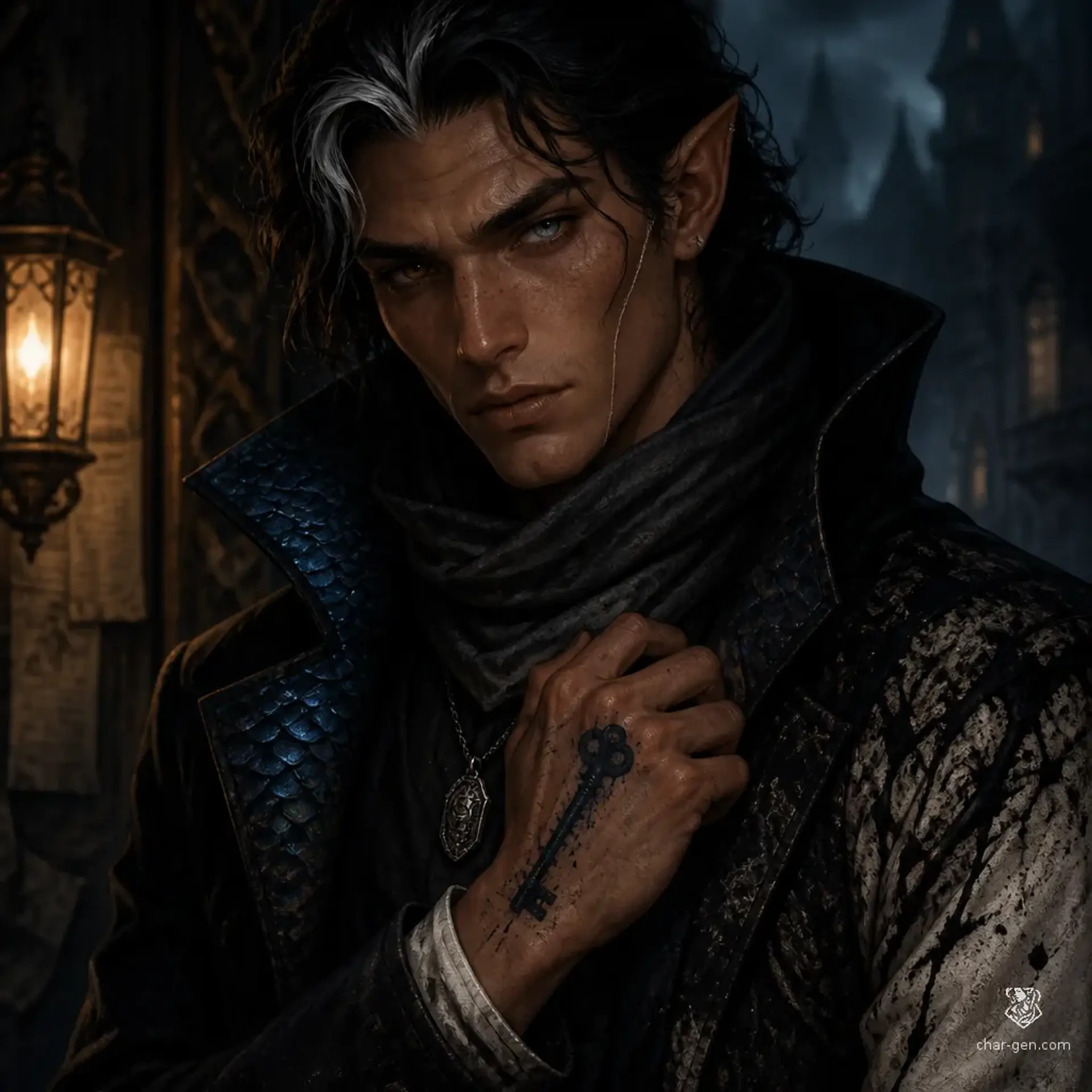 Vael Soryn - AI-generated fantasy NPC
