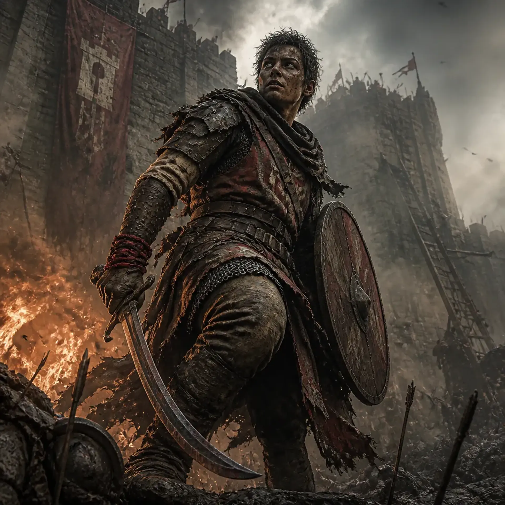 Siege Mercenaries - AI-generated fantasy Monster