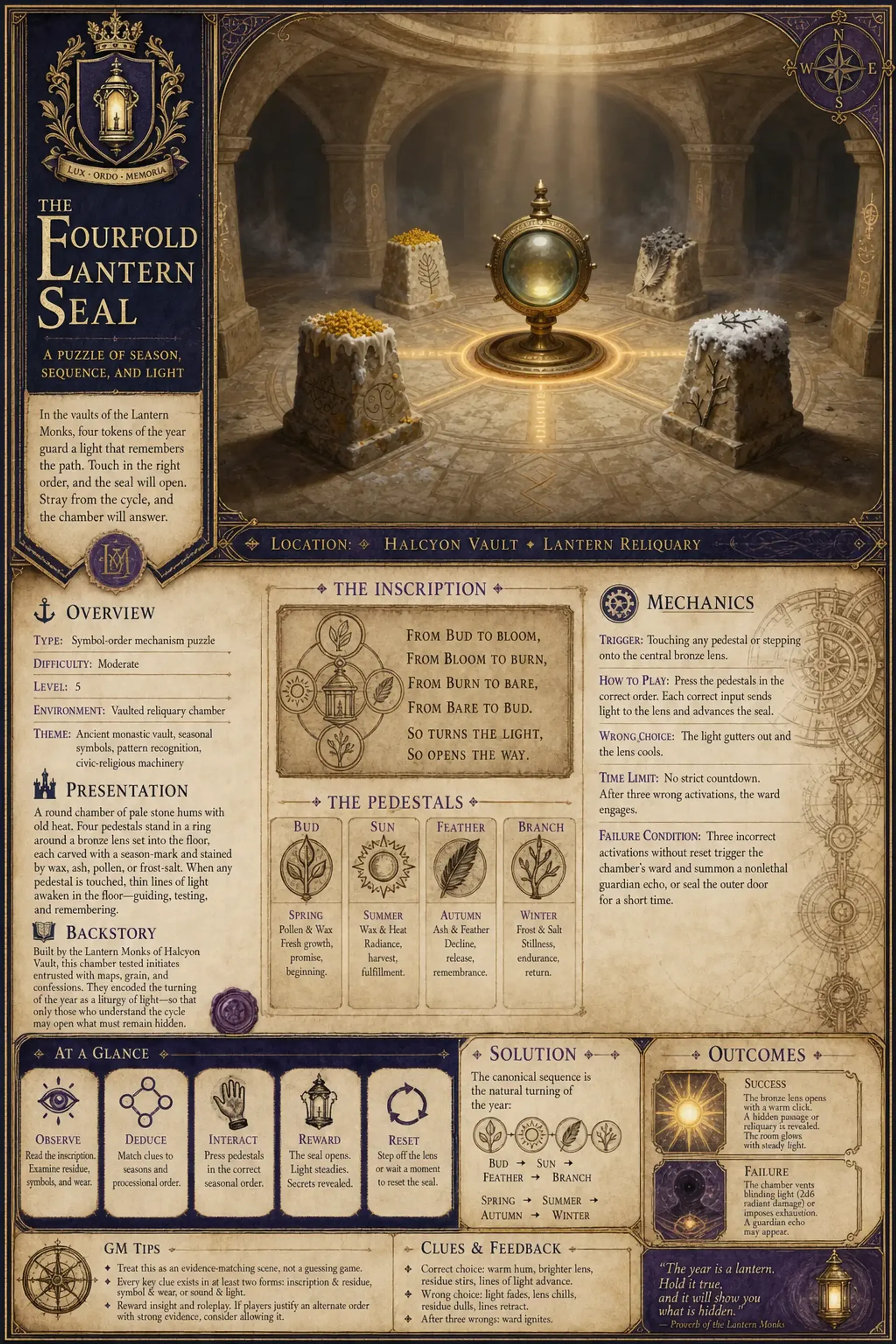 The Fourfold Lantern Seal