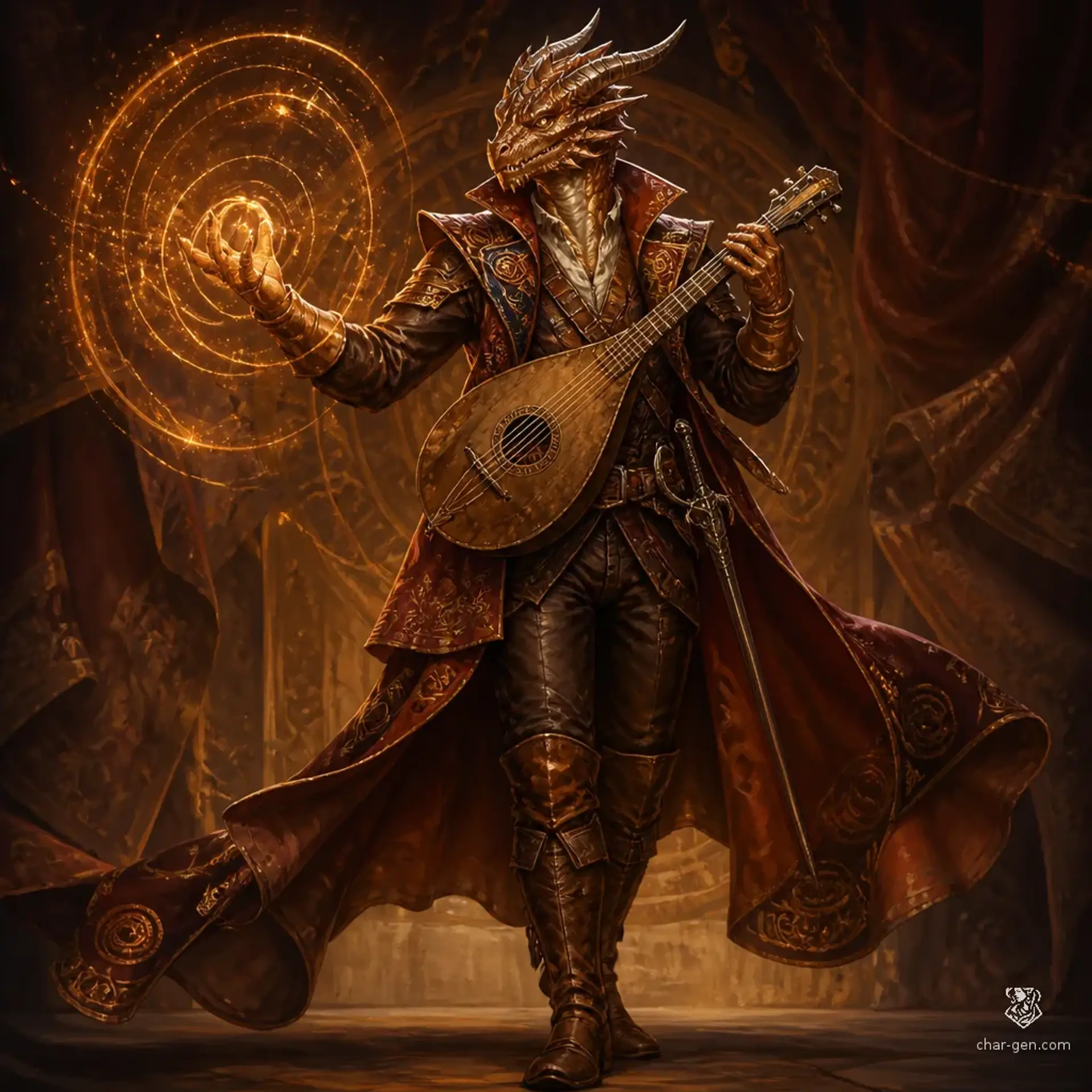 Ouroboros - AI-generated fantasy Character