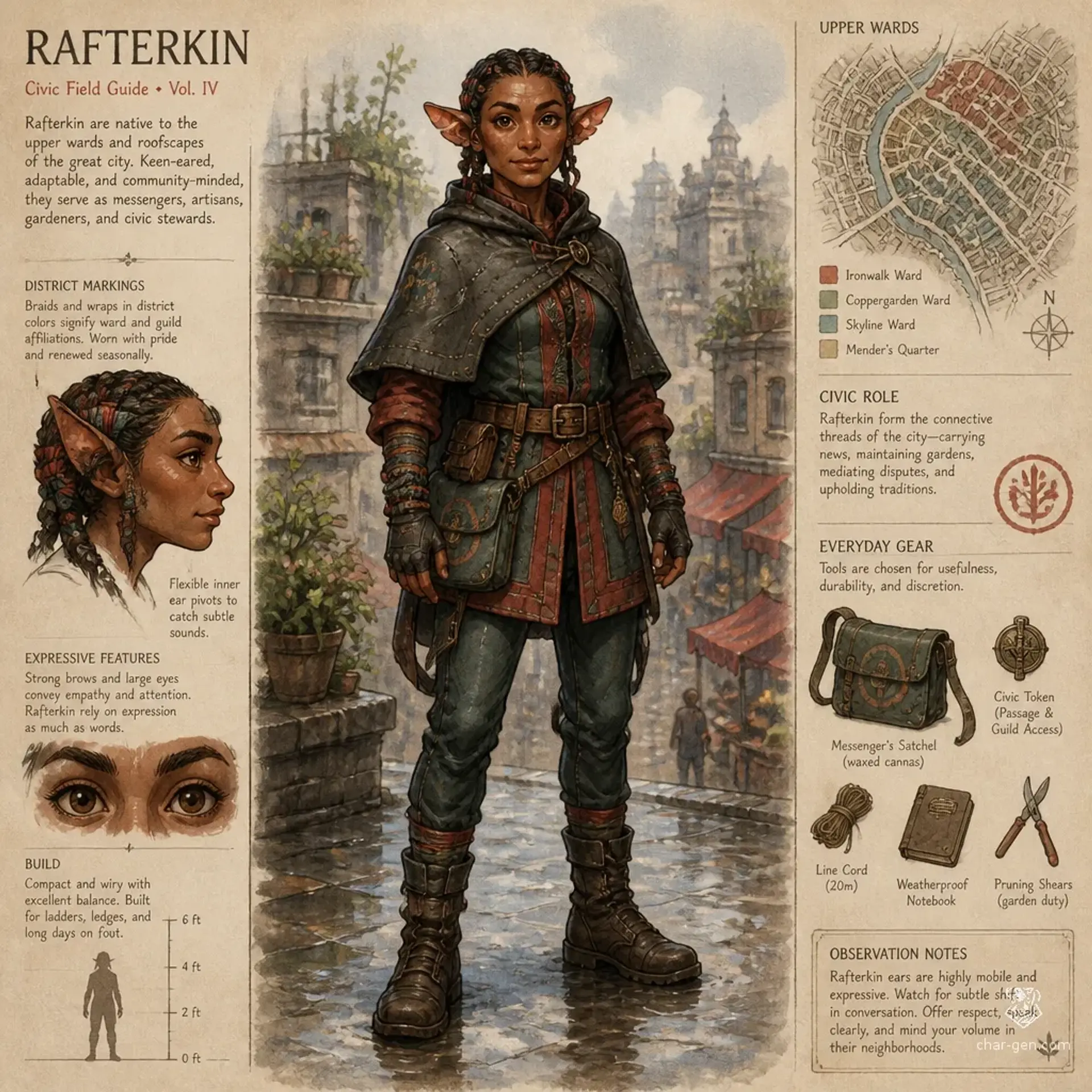 Rafterkin - AI-generated fantasy Species