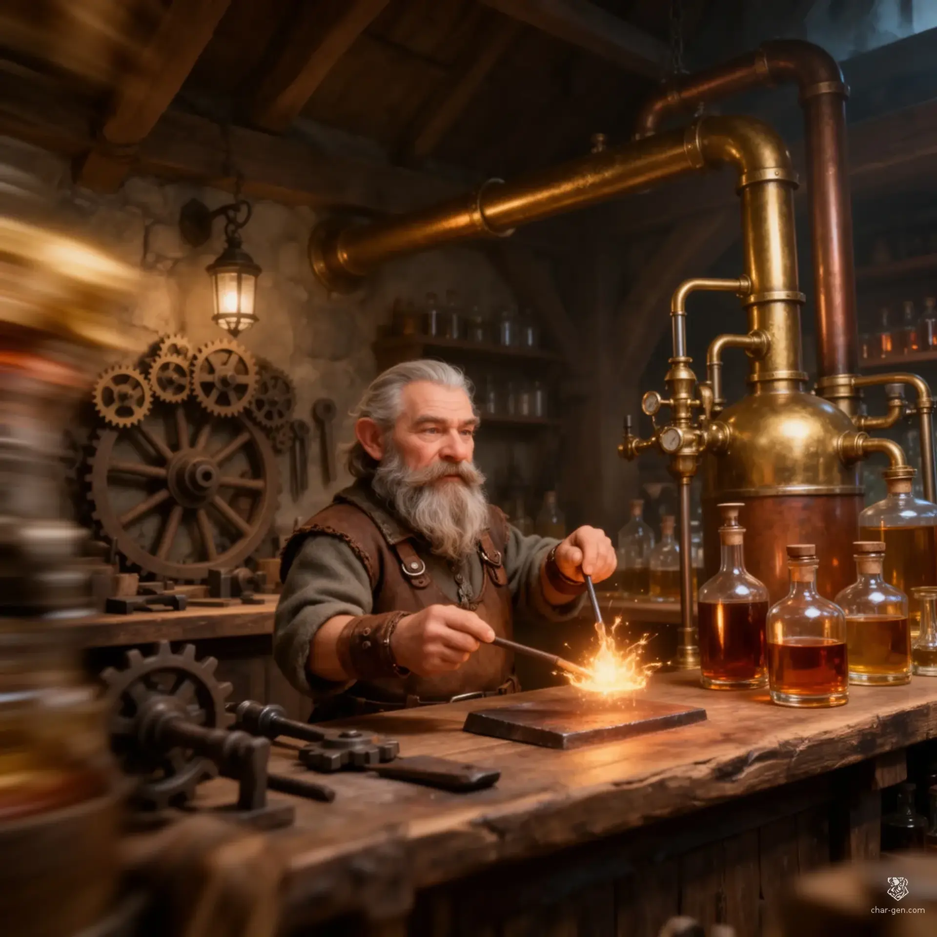 The Gilded Spark - AI-generated fantasy Tavern