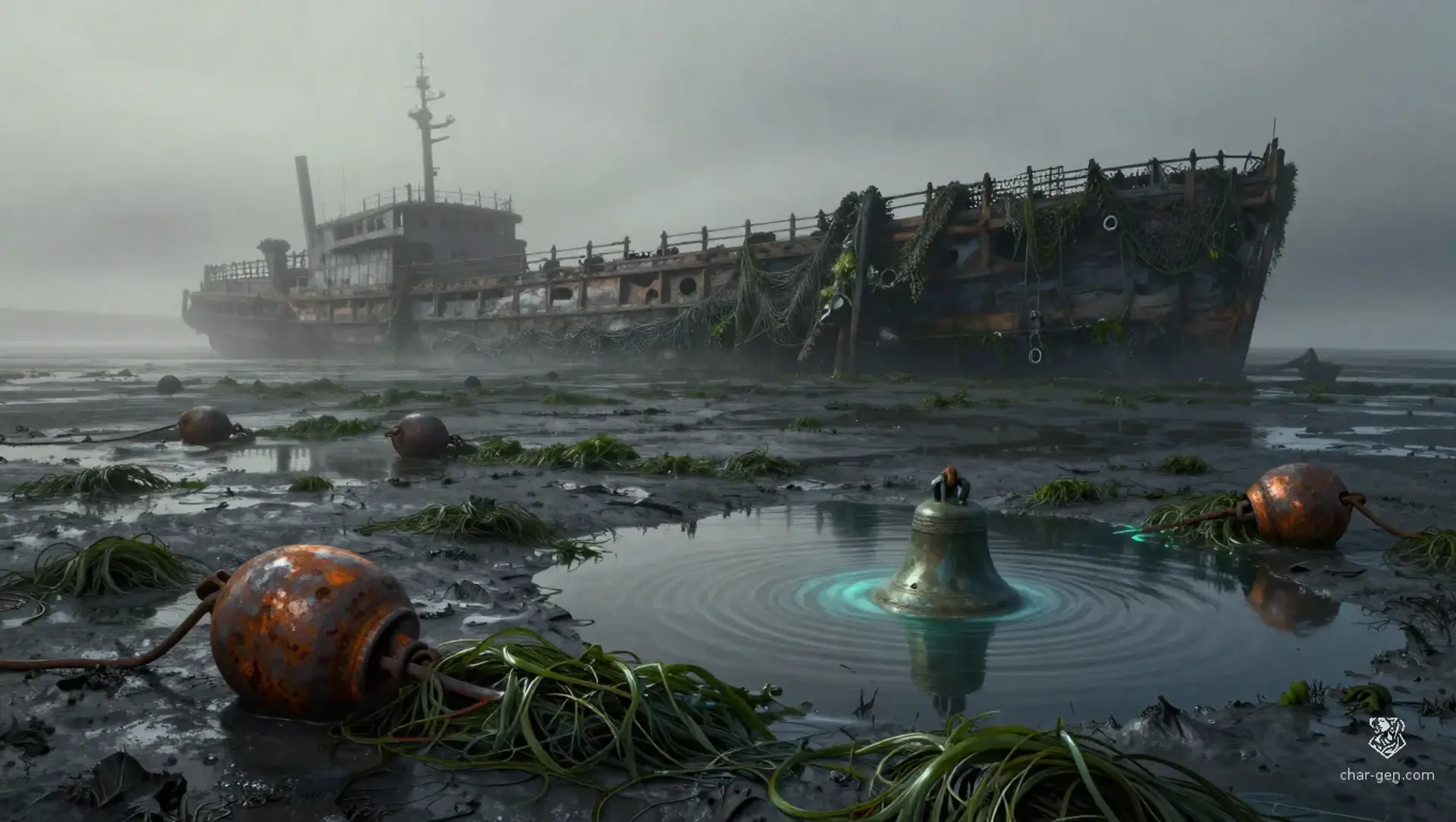 The Bell Beneath the Tide - AI-generated fantasy Quest