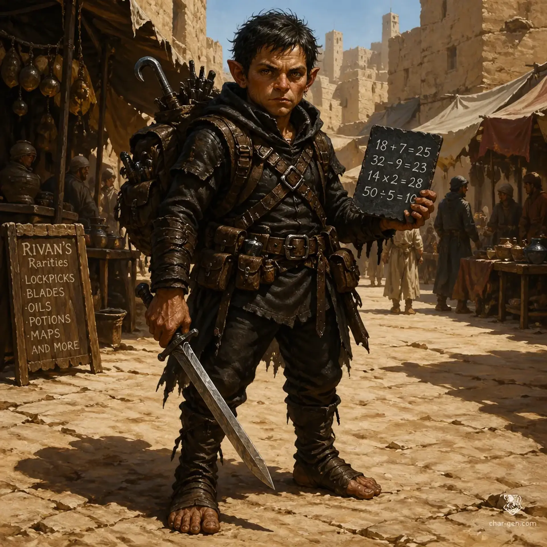 Snave Noj - AI-generated fantasy Character