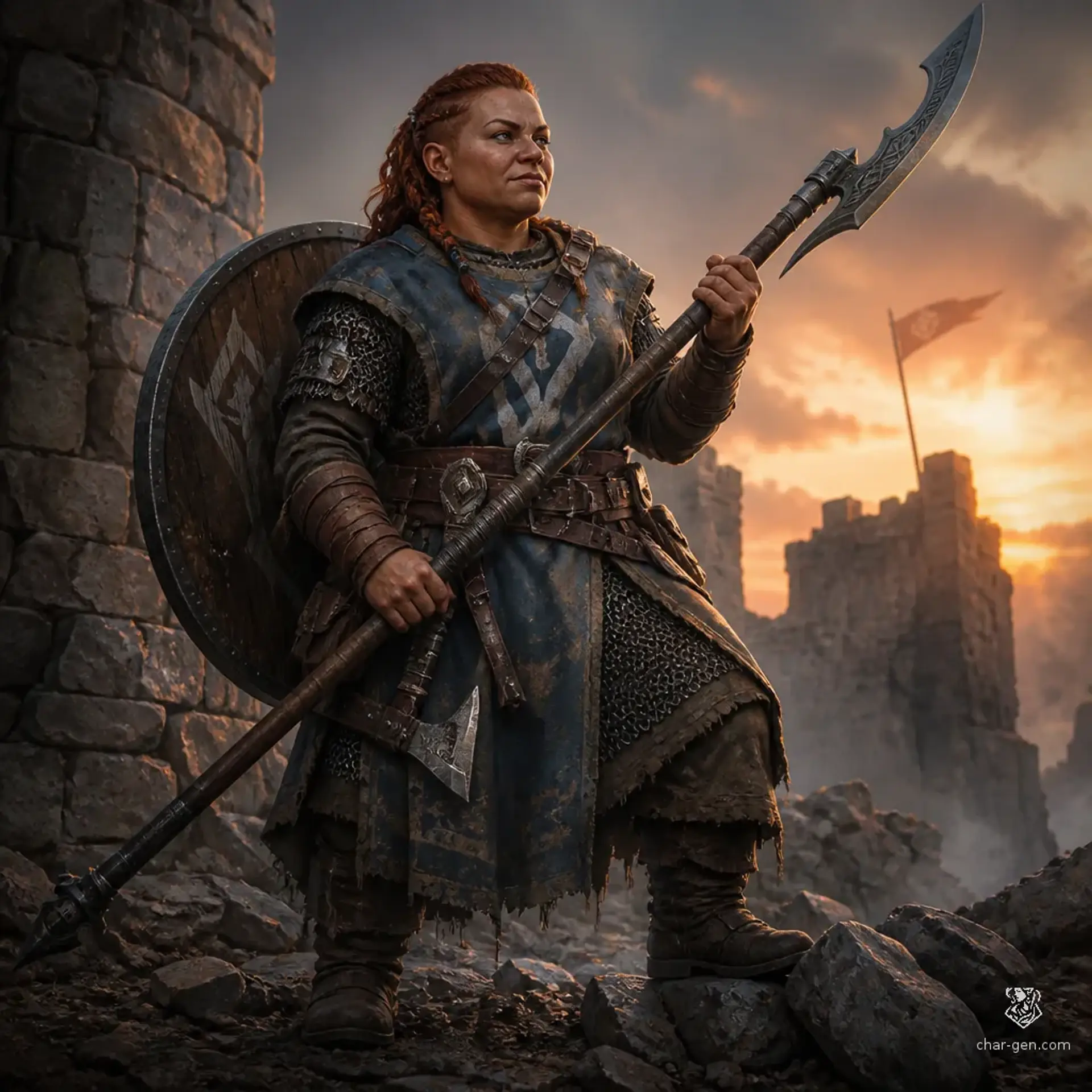 Nisra Damar - AI-generated fantasy Character