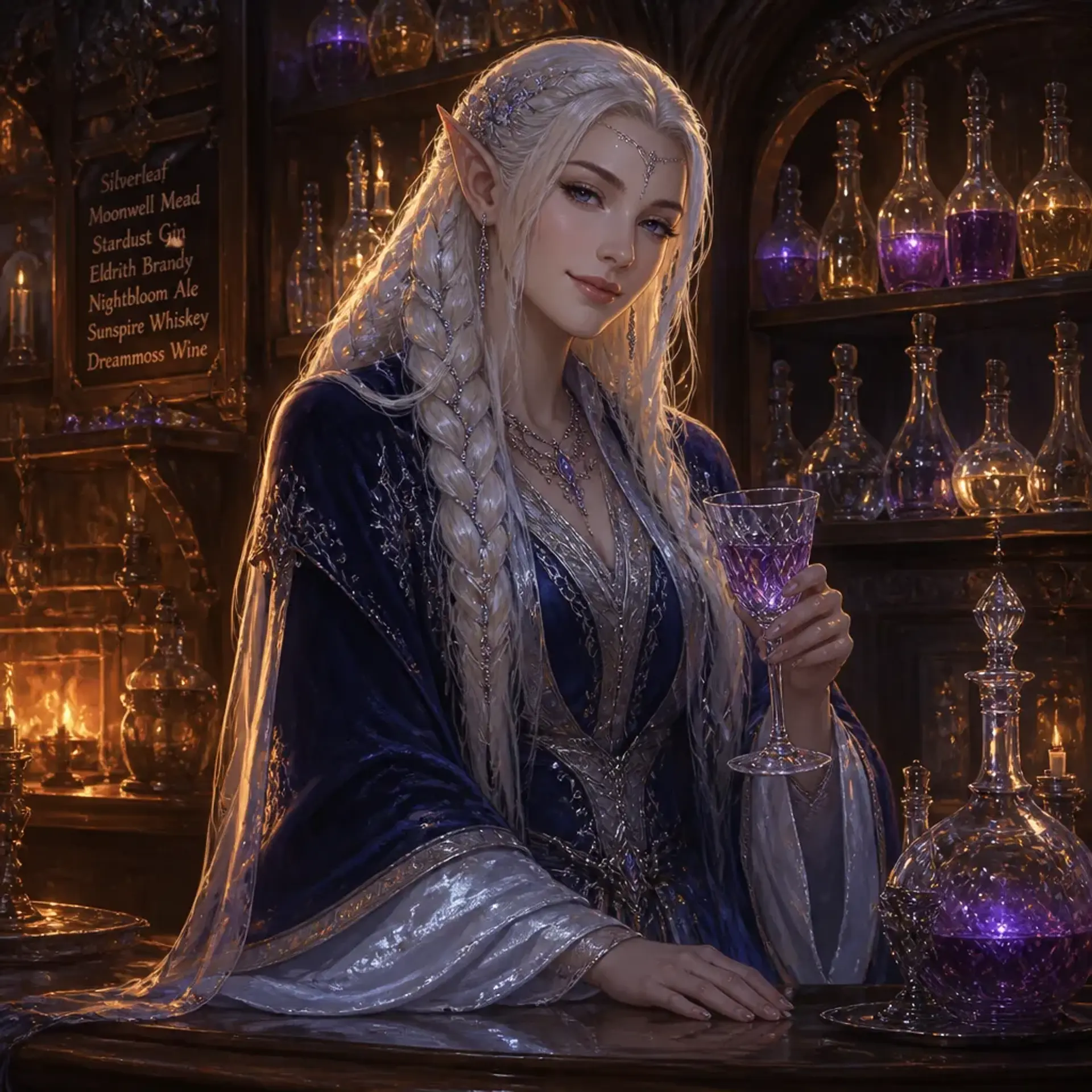 The Velvet Frost Inn - AI-generated fantasy Tavern