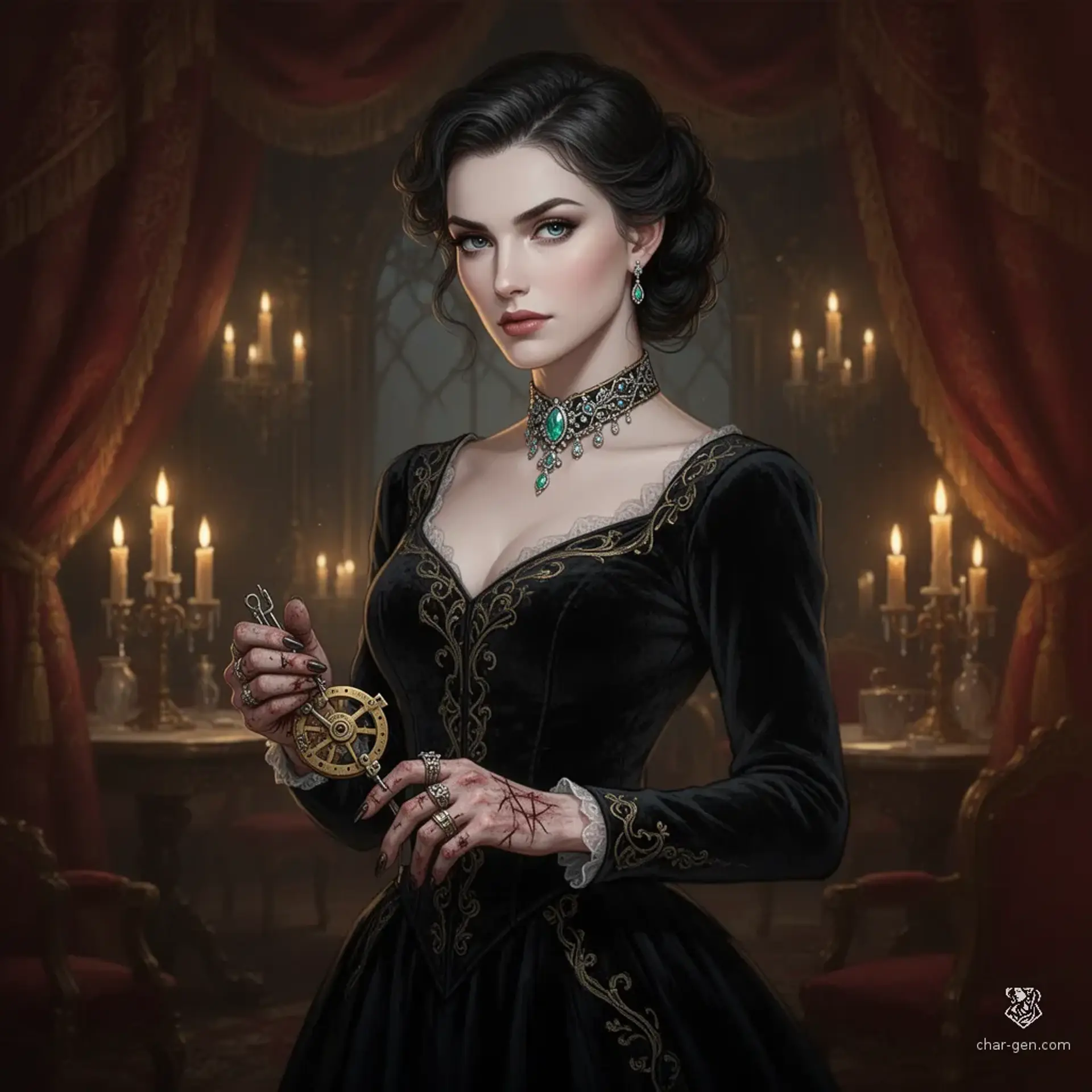 Lysandra Vane - AI-generated fantasy NPC